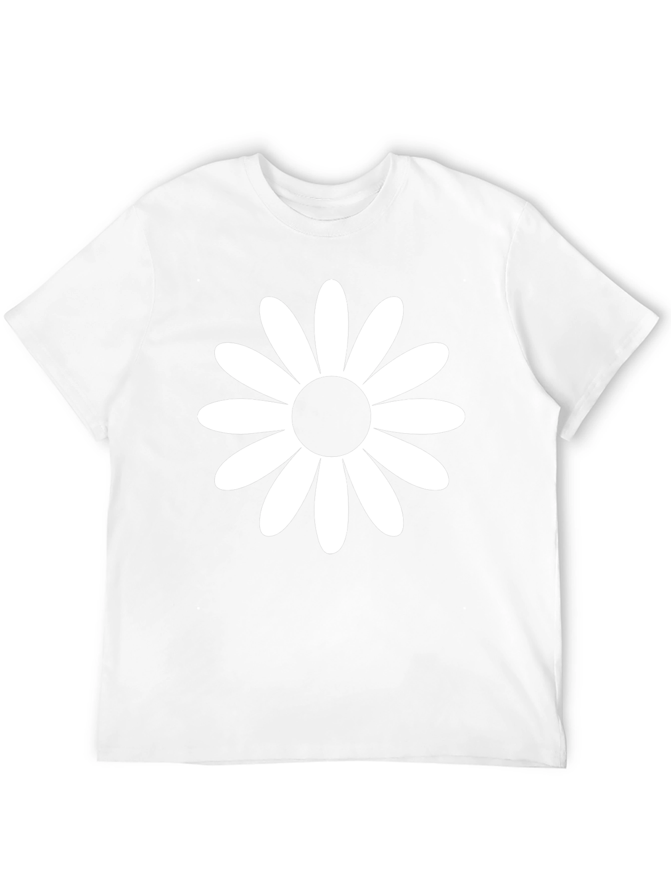 Black Daisy Graphic Tee - Casual Black T-Shirt view 12