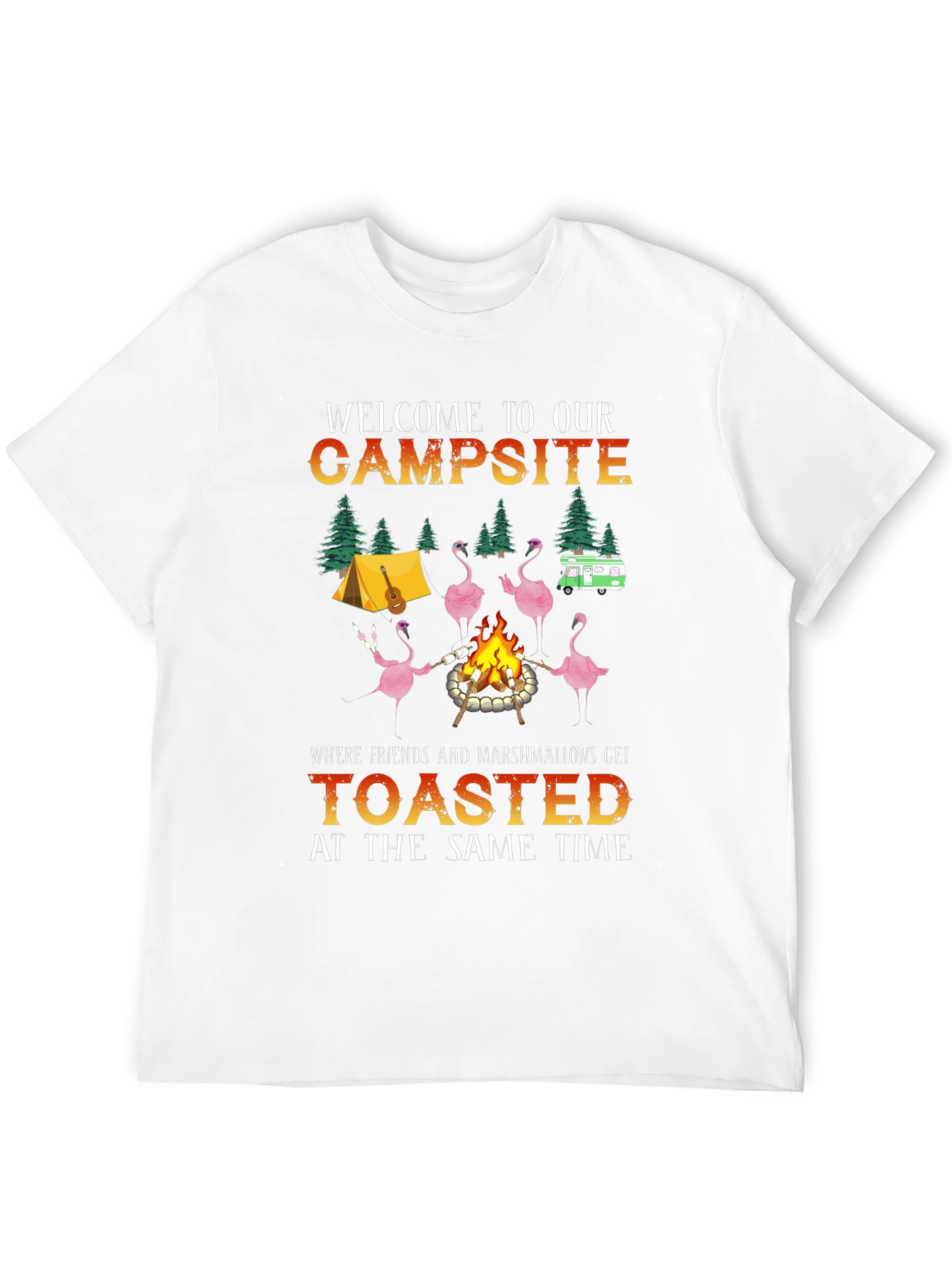 Black Welcome to Our Campsite T-Shirt view 12