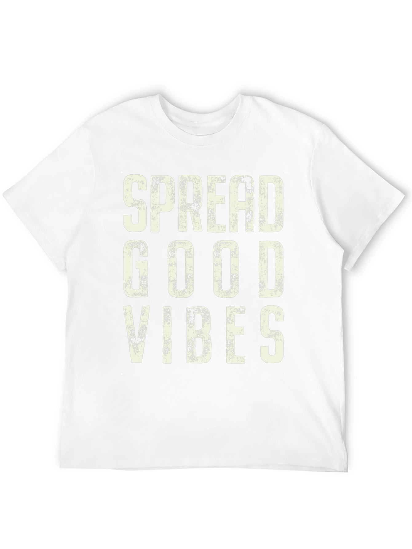 Black Spread Good Vibes Graphic Tee - Stylish Black T-Shirt view 12