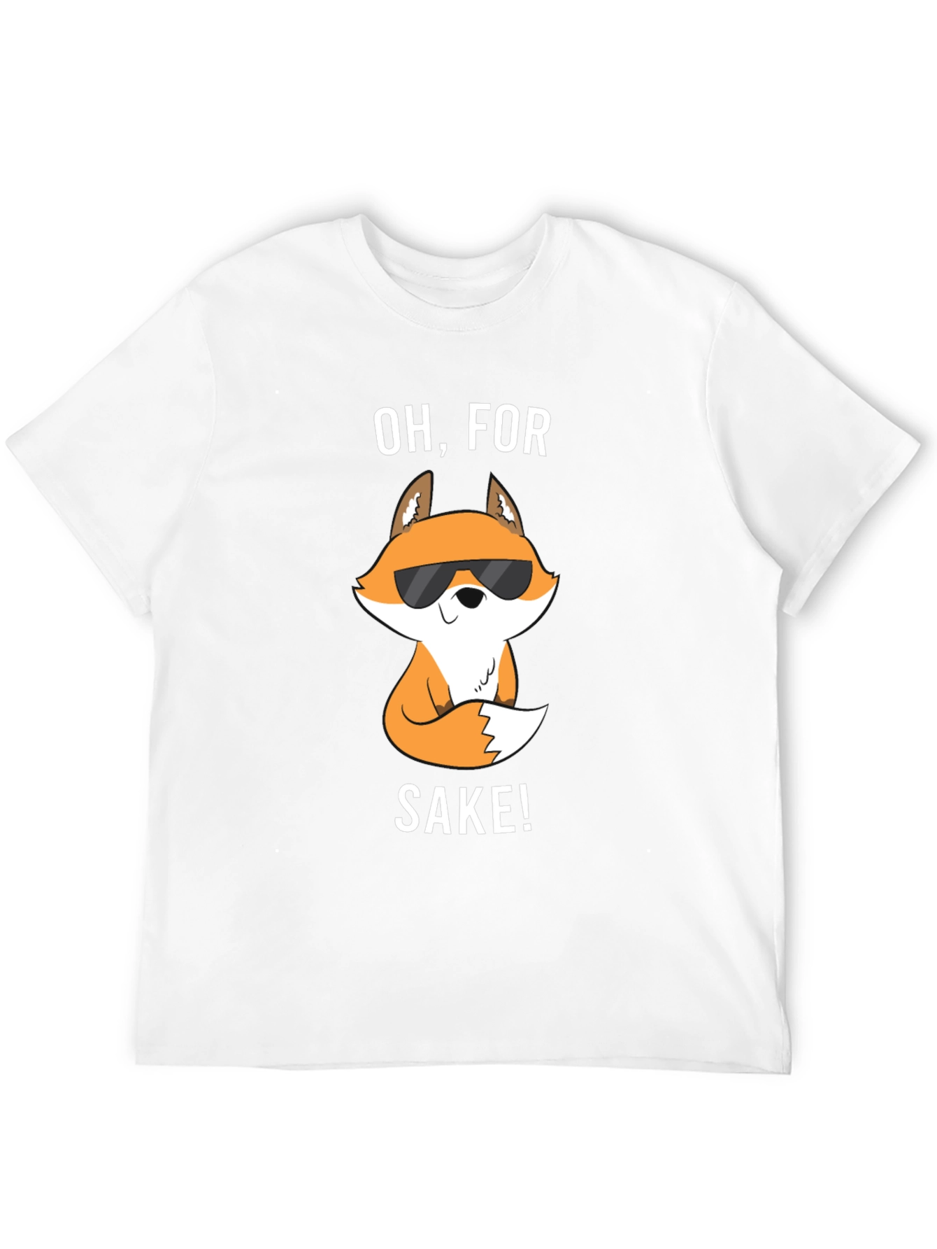 Black Funny Fox T-Shirt - Oh, For Fox Sake! view 12