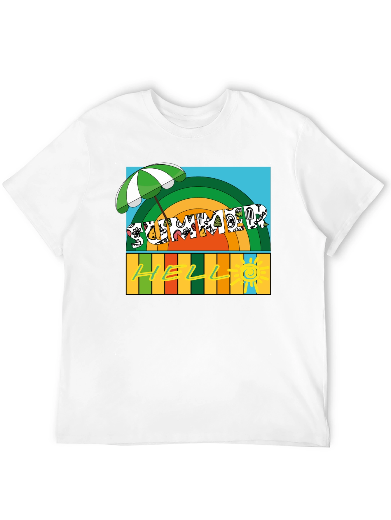 Black Summer Hello Graphic Tee view 12