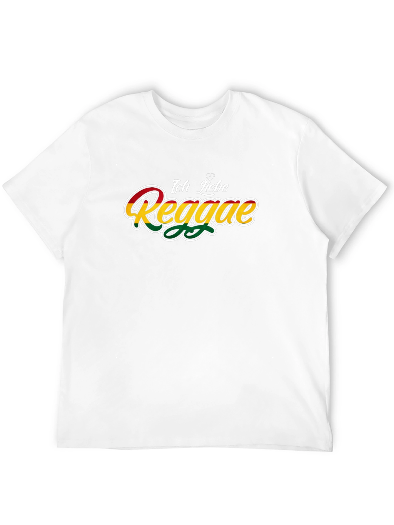 Black Ich Liebe Reggae Graphic T-Shirt view 12