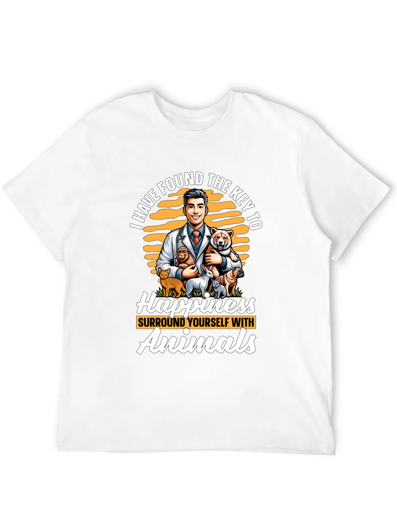 Black Vet & Animal Lover Graphic T-Shirt view 12