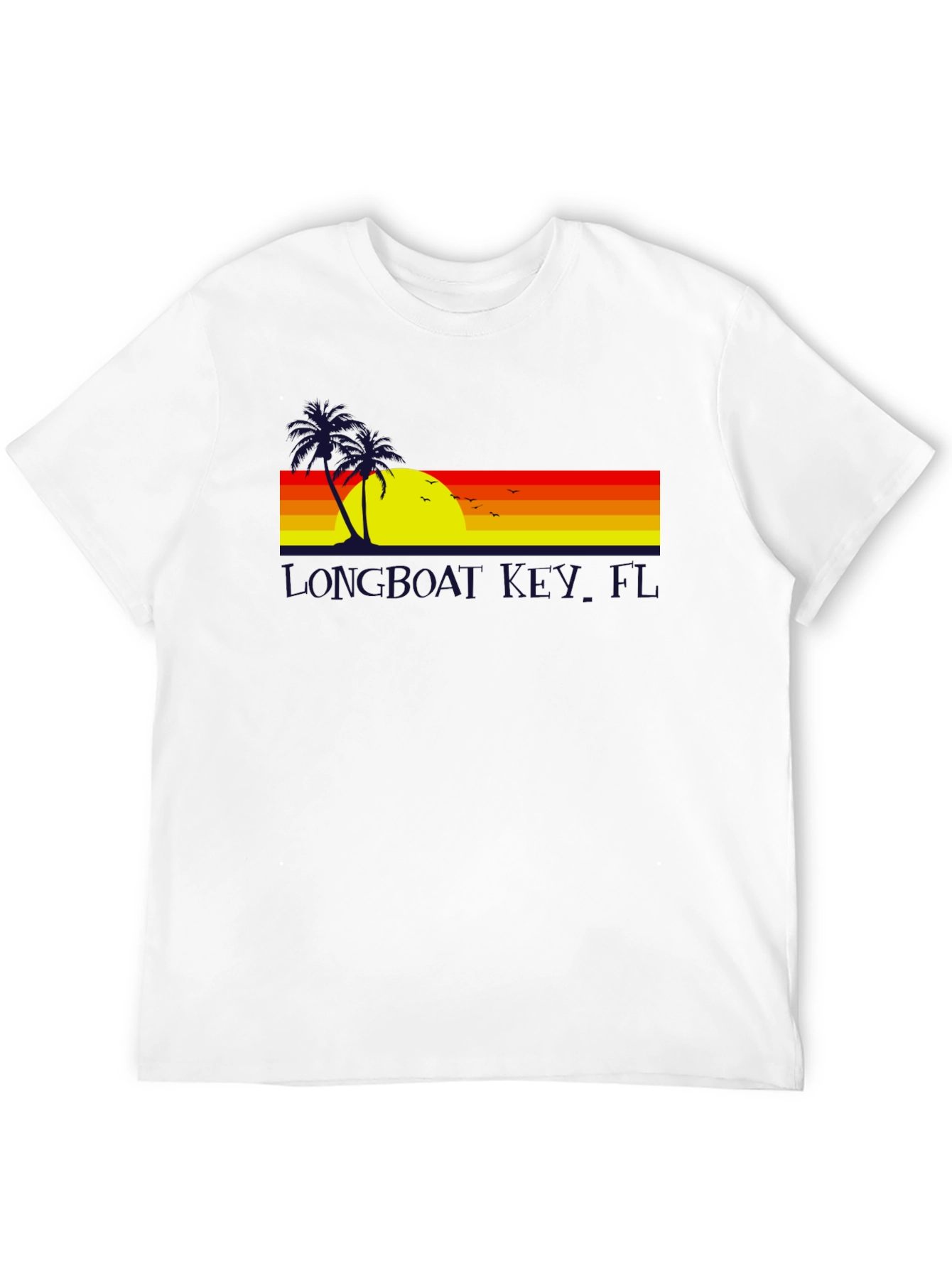 Black Longboat Key Florida Sunset Tee view 12