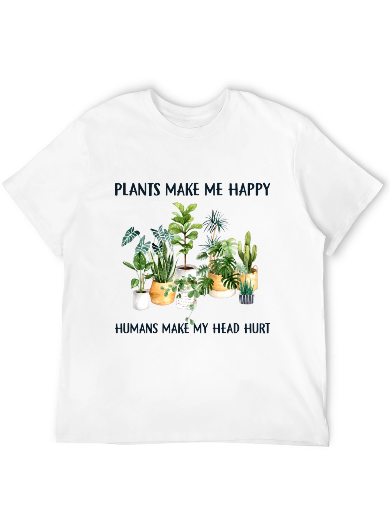 Black Plants Make Me Happy T-Shirt view 12