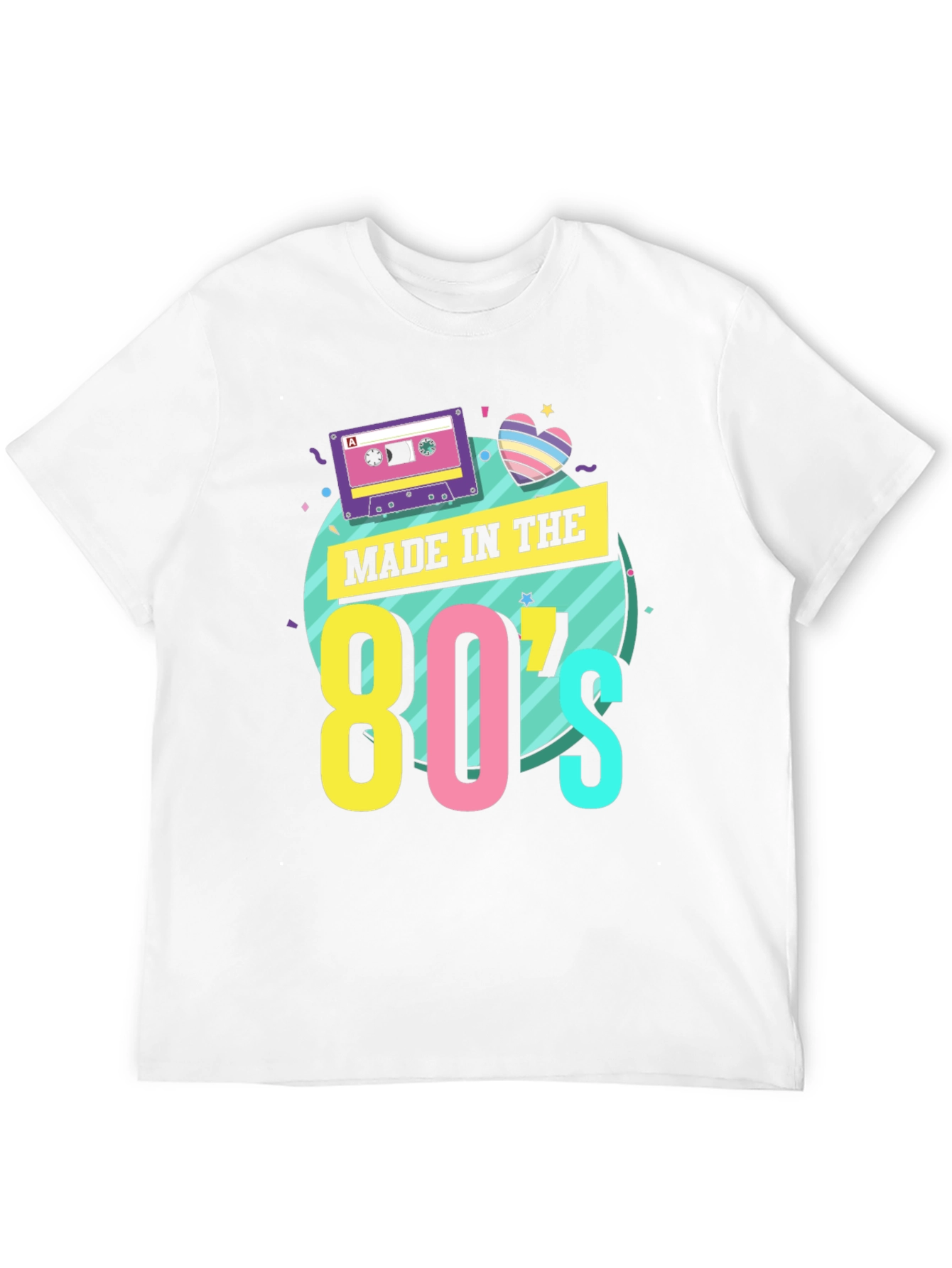 Black Retro 'Made in the 80s' Graphic Tee view 12