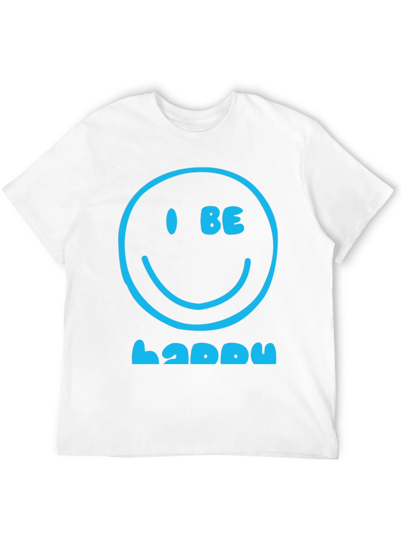 Black I Be Happy Graphic Tee - Positive Vibes T-Shirt view 12