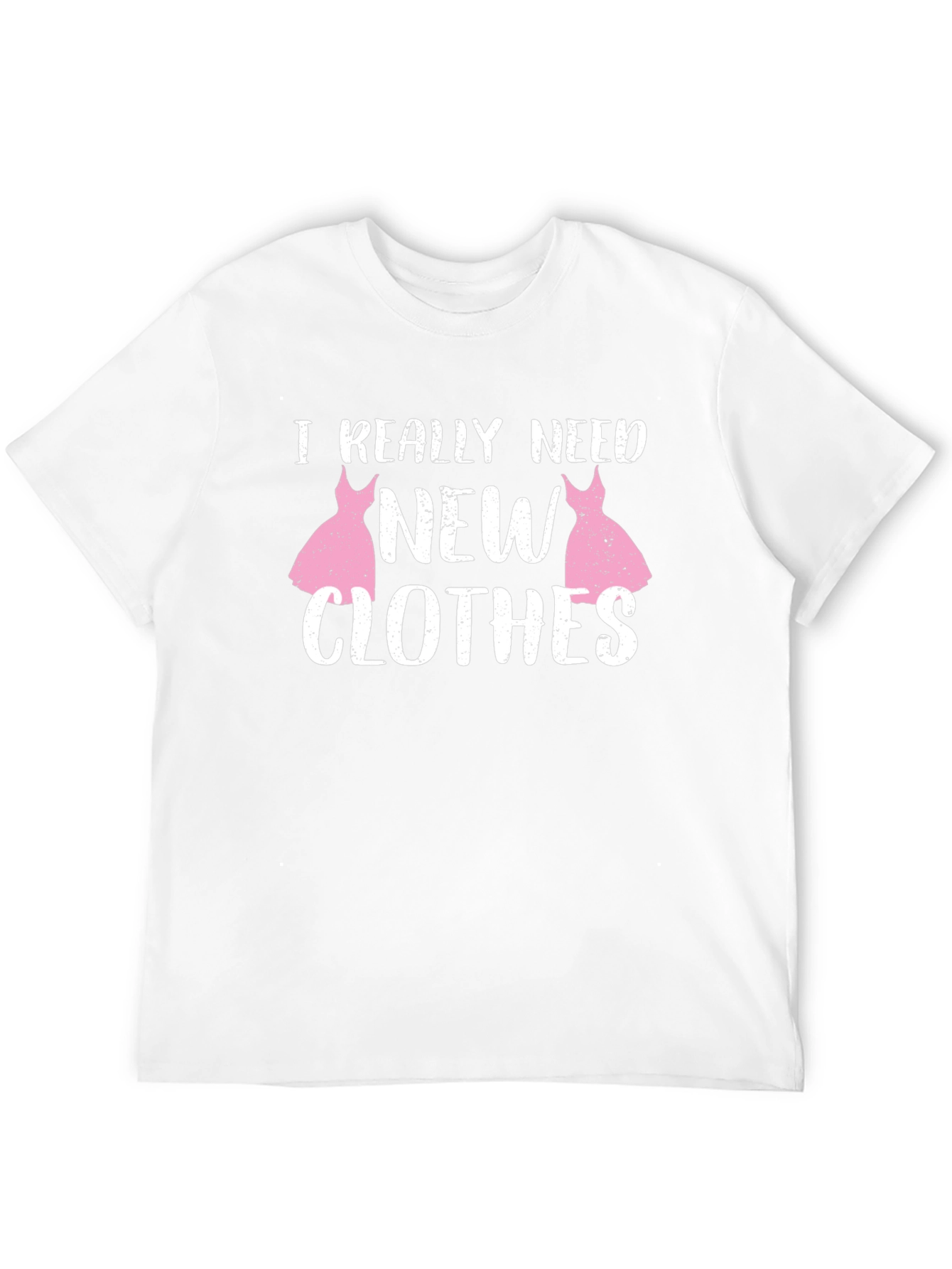 Black I Really Need New Clothes Black T-Shirt view 12