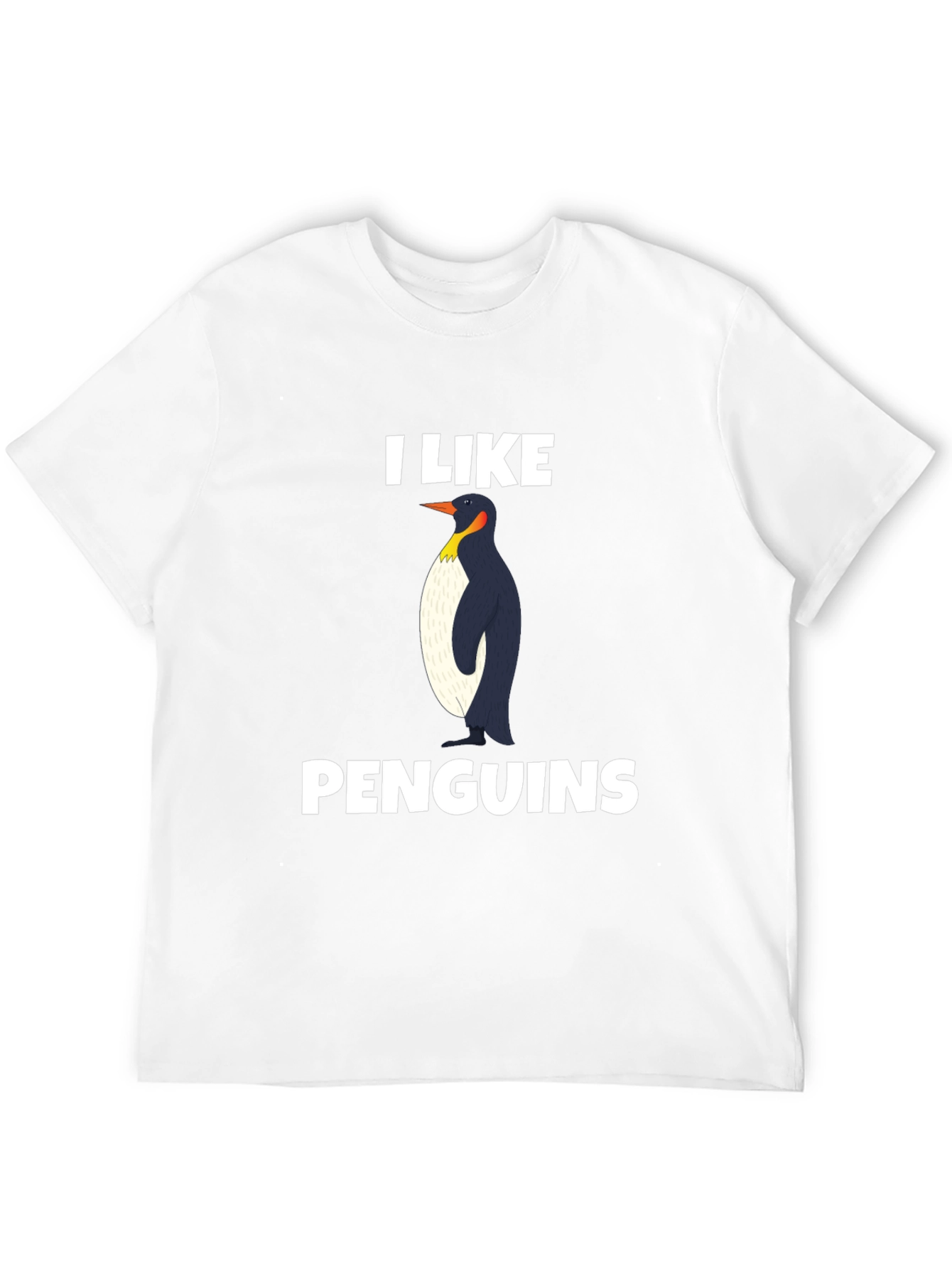 Black I Like Penguins T-Shirt - Black Graphic Tee view 12