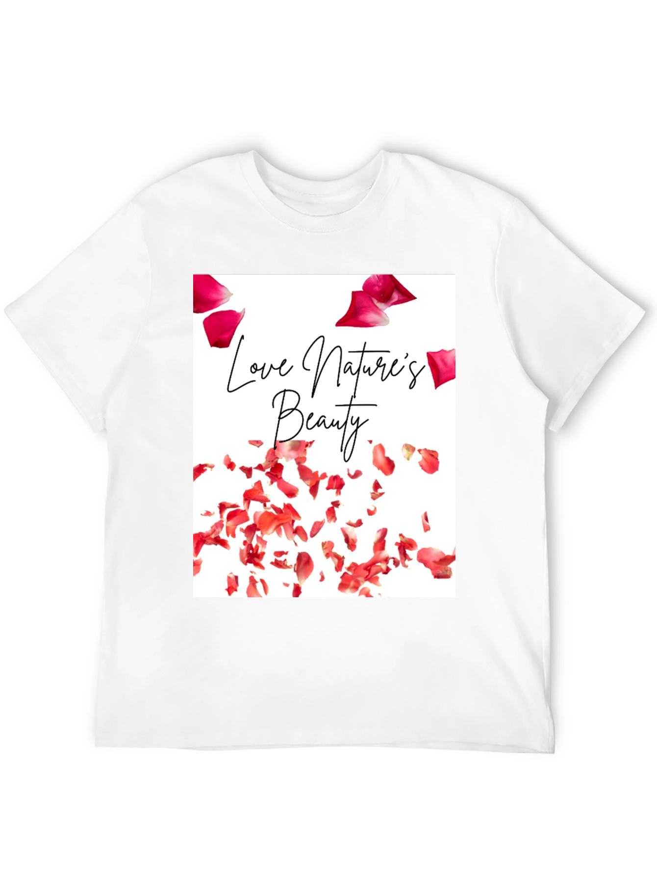 Black Nature's Beauty Graphic Tee - Soft Cotton Comfort view 12