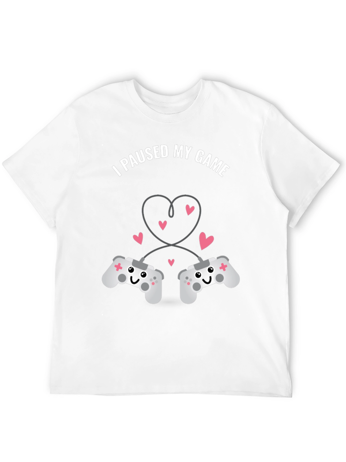 Black I Paused My Game T-Shirt - Gamer Love view 12