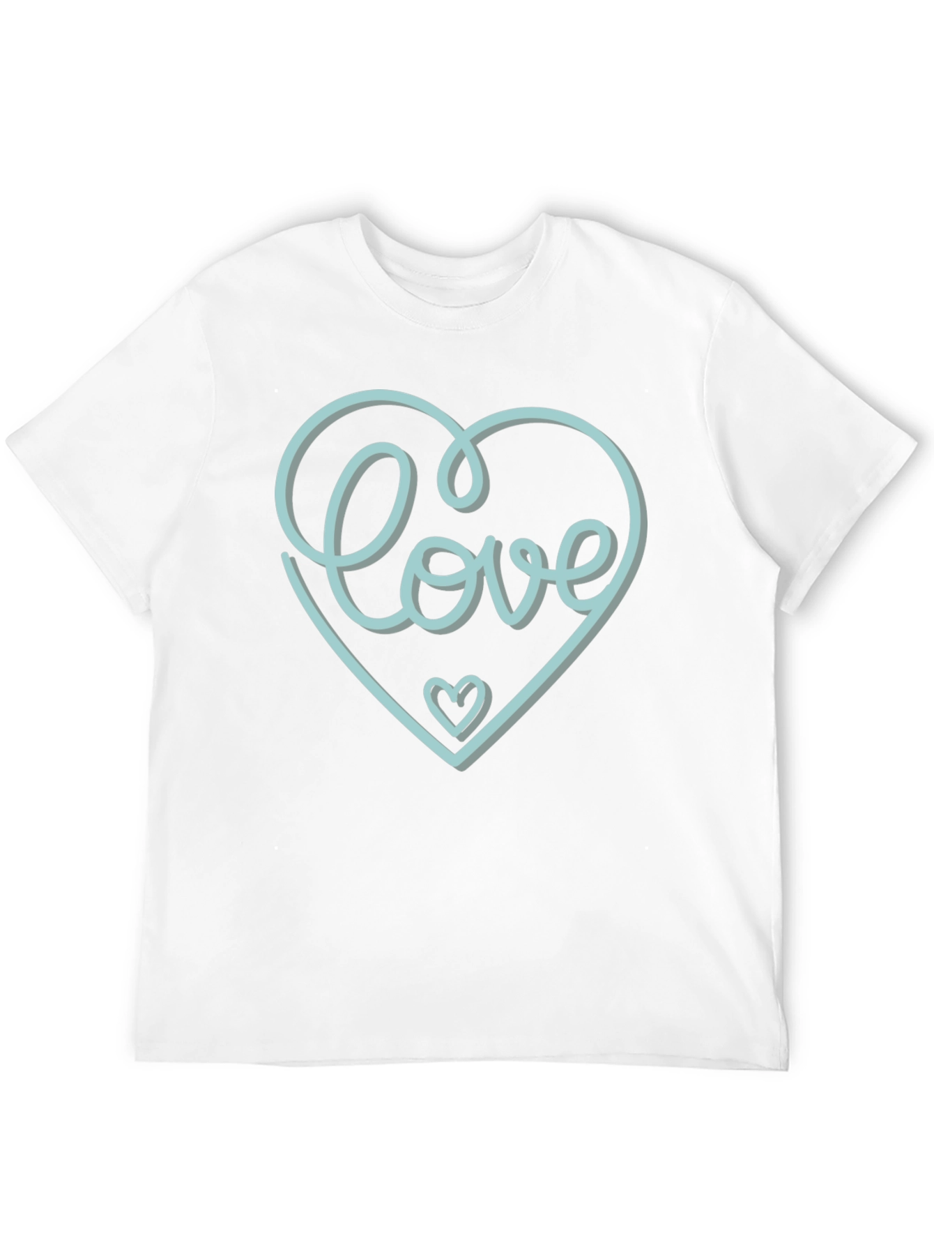 Black Love Heart Graphic Tee - Stylish Black T-Shirt view 12