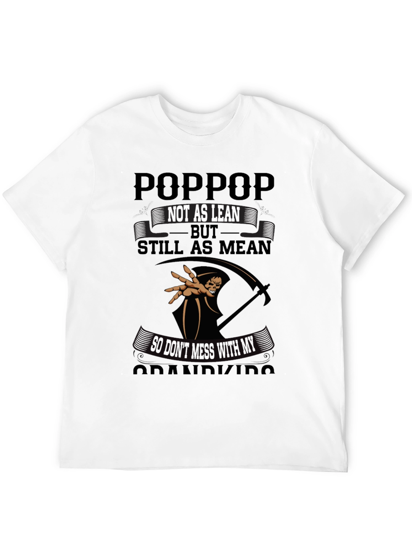 Black "Poppop, Not as Lean, Still as Mean" Graphic Tee view 12