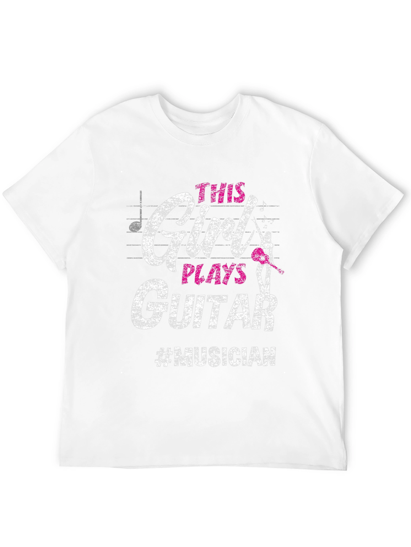 Black This Girl Plays Guitar T-Shirt - Musician Tee view 12