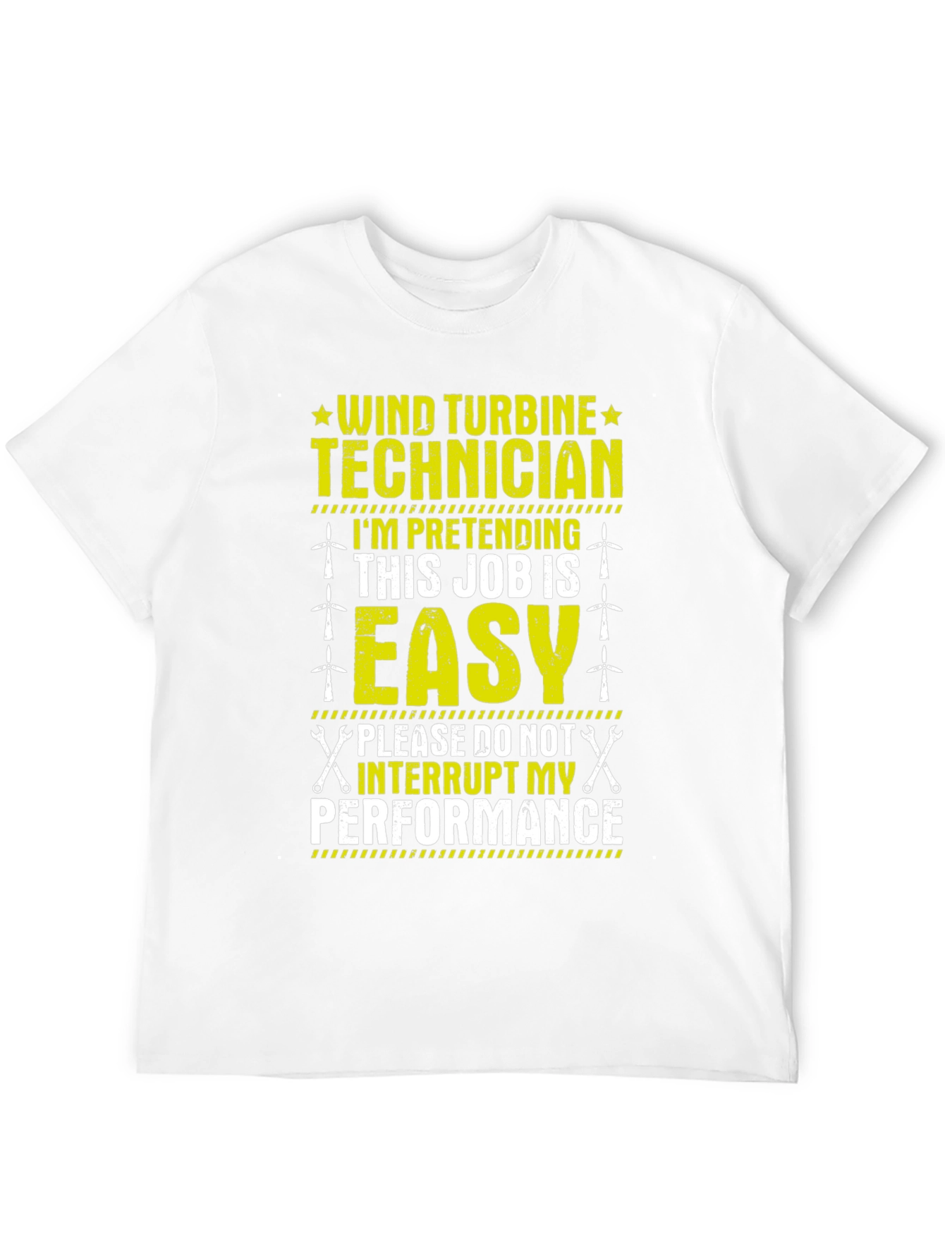 Black Wind Turbine Technician T-Shirt: Funny Job Gift view 12