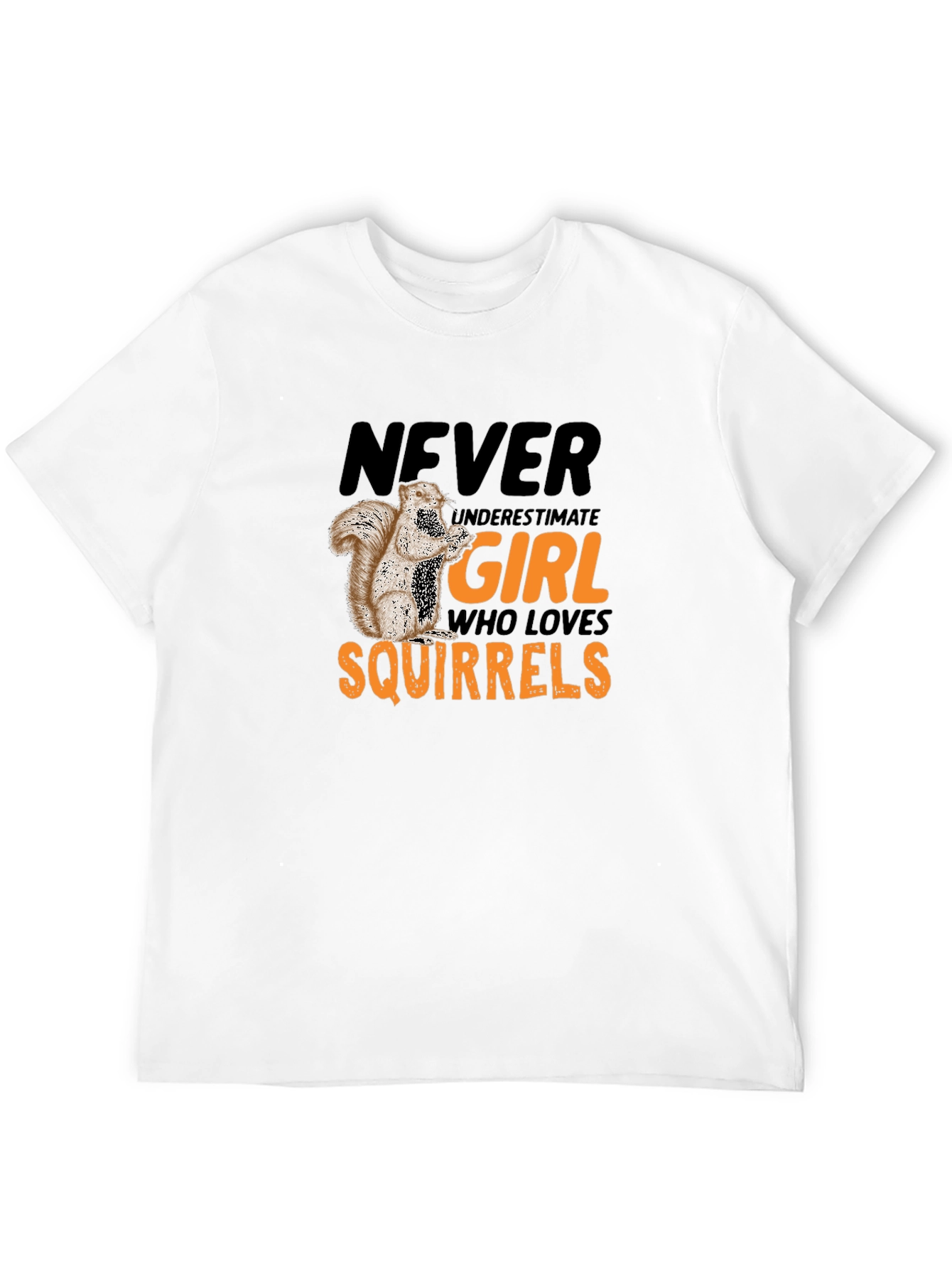 Black Never Underestimate Girl Who Loves Squirrels T-Shirt view 12