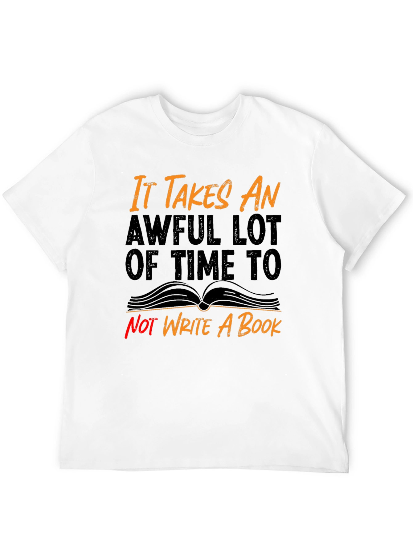 Black Funny Writer's Block T-Shirt view 12