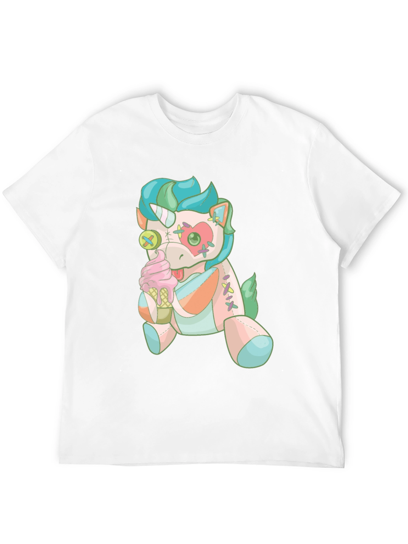 Black Unicorn Plush T-Shirt view 12