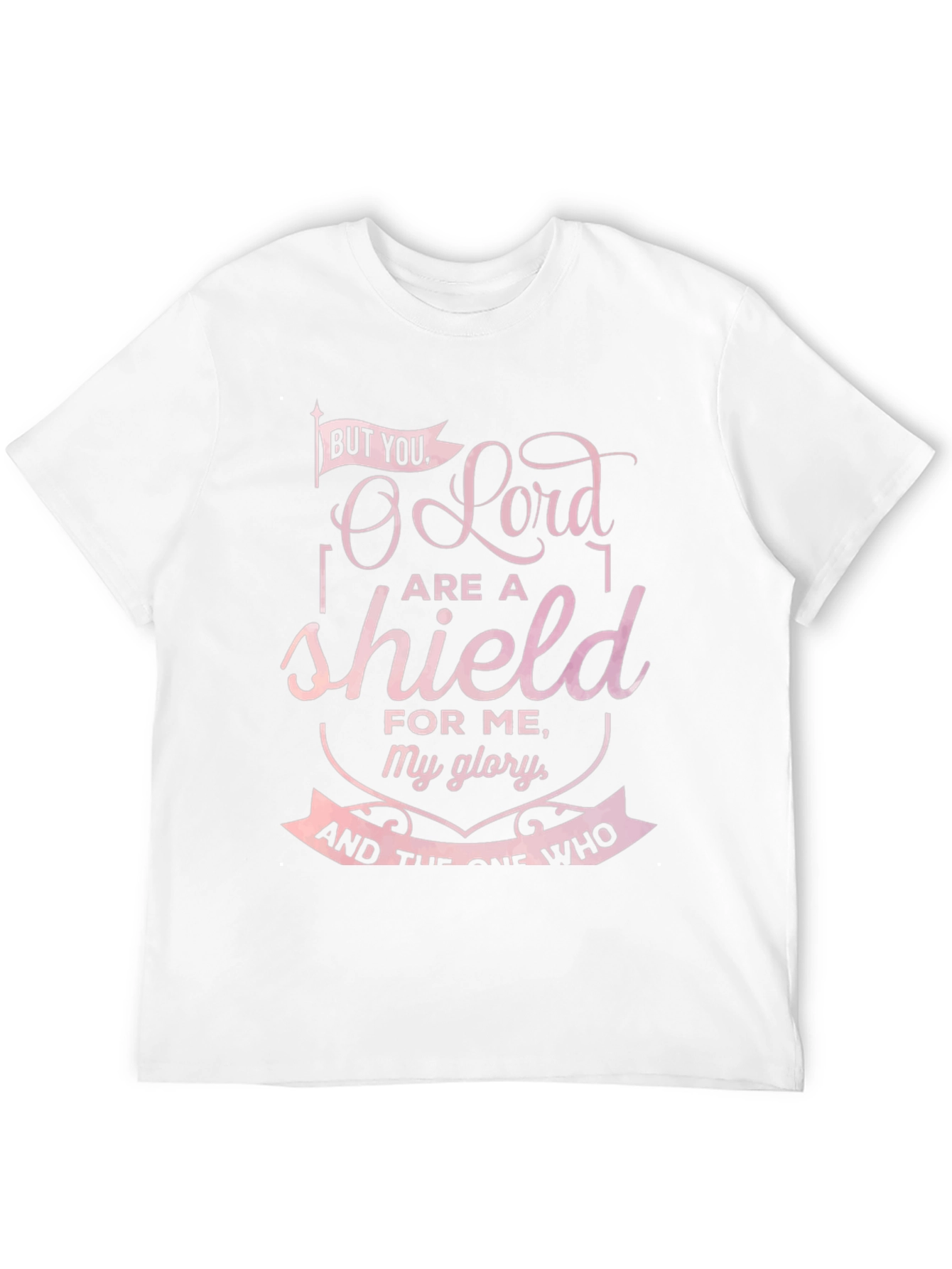 Black Religious Graphic T-Shirt: But You, O Lord, Are A Shield view 12