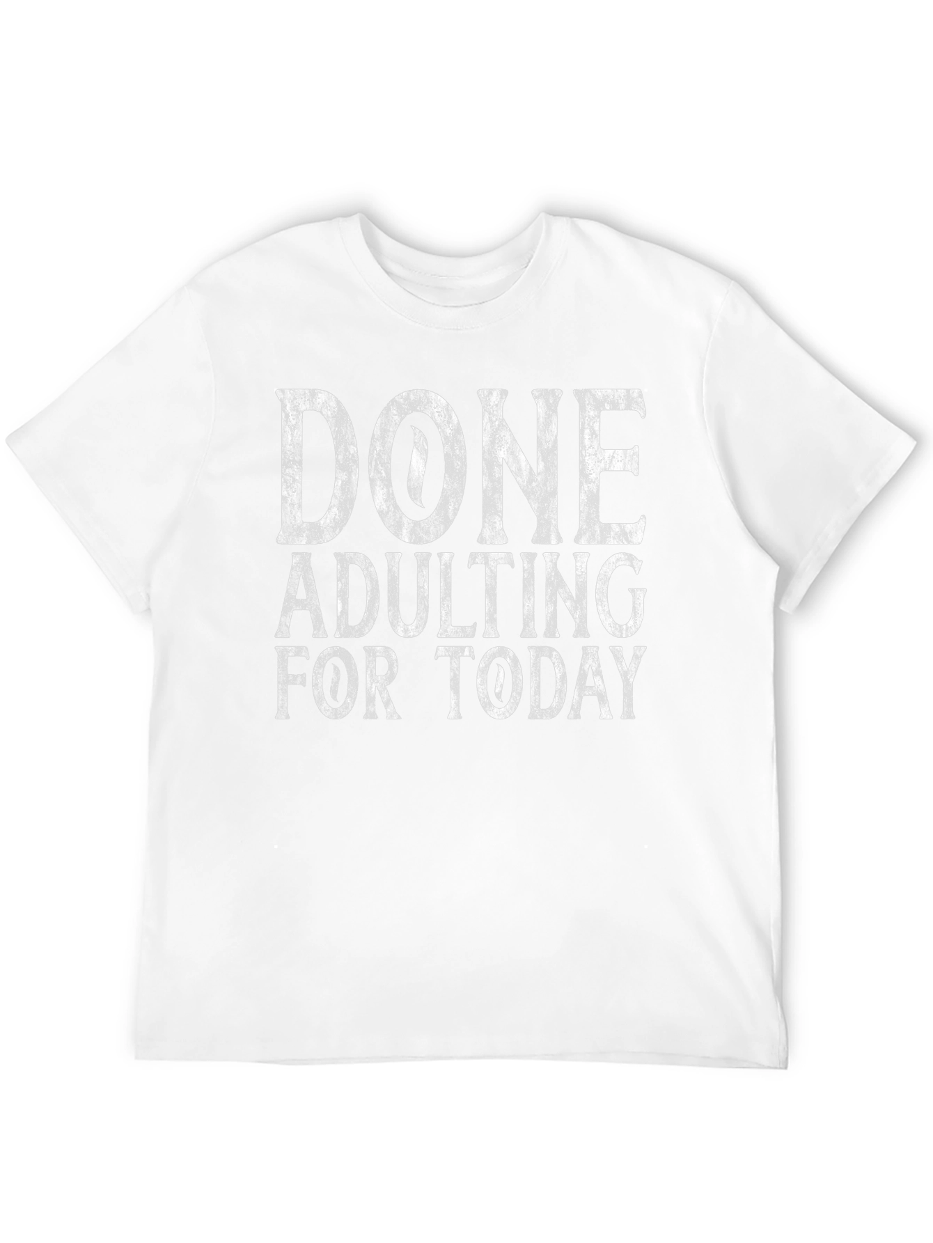 Black Done Adulting Today Tee - Funny Graphic T-Shirt view 12