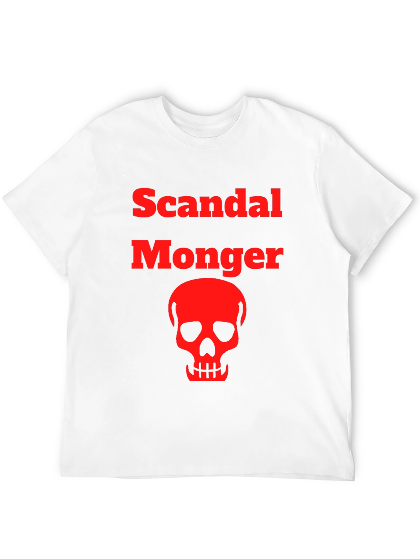 Black Scandal Monger Skull Graphic Tee view 12