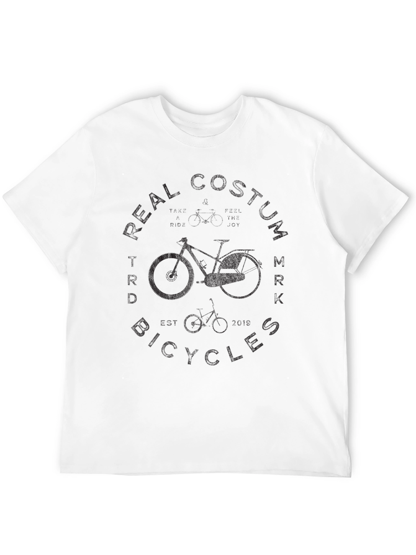 Real Custom Bicycles MRK Black T-Shirt - 12