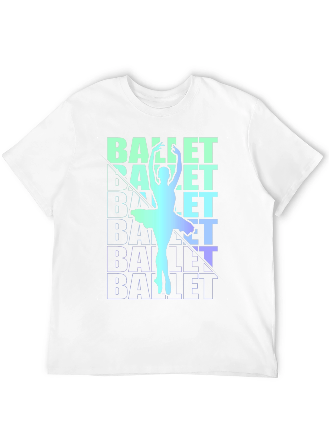 Black Ballet Dancer Graphic Tee - Stylish Men's Black T-Shirt view 12