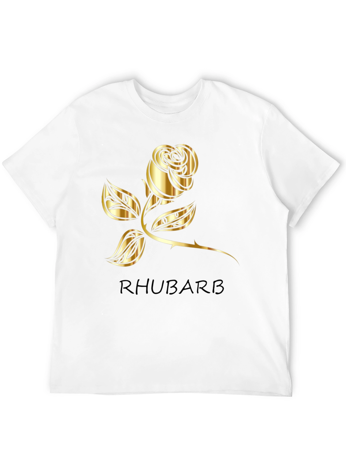 Black Rhubarb Rose Graphic Tee - Black T-Shirt view 12