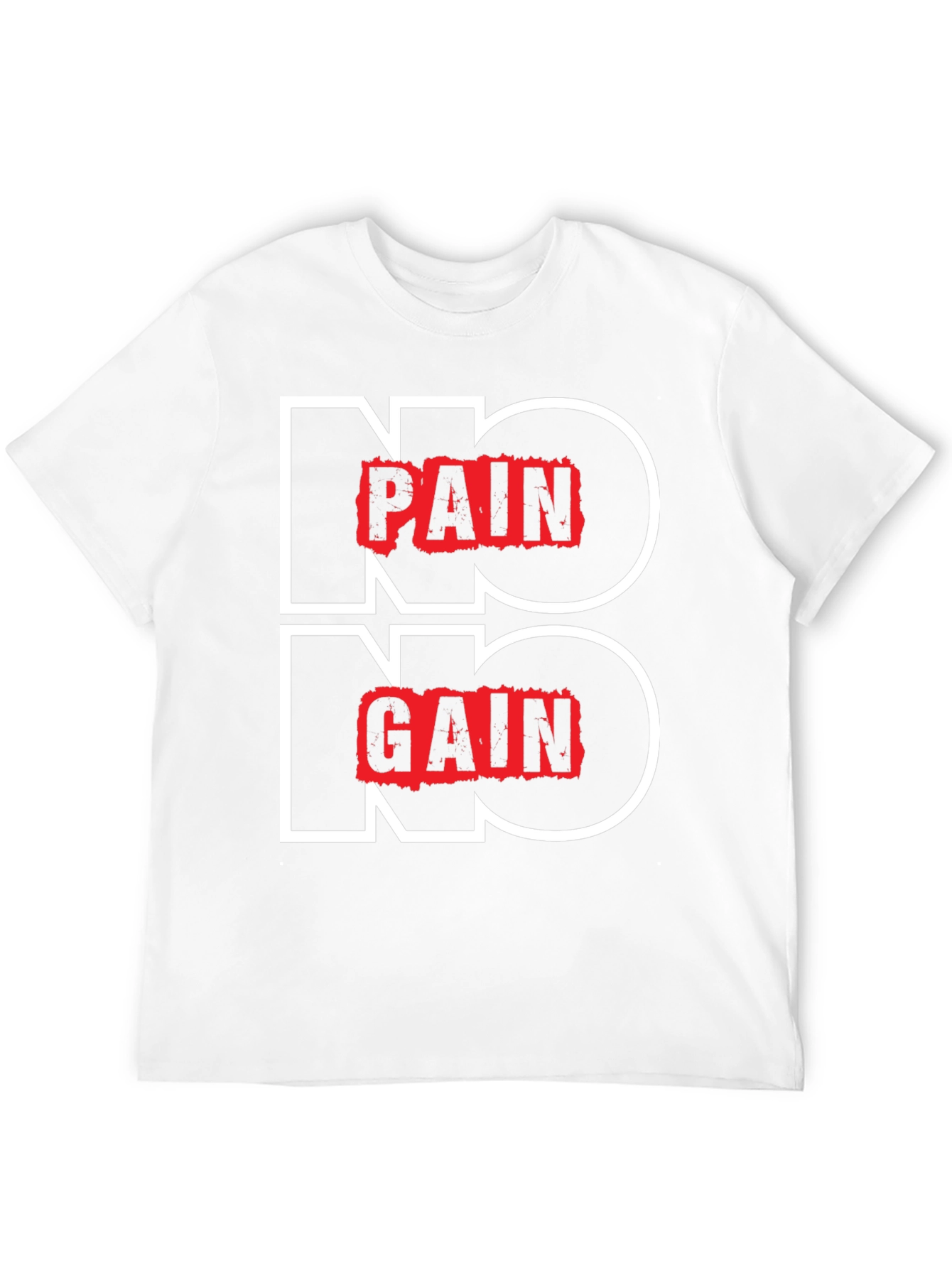 Black No Pain No Gain Graphic Tee view 12
