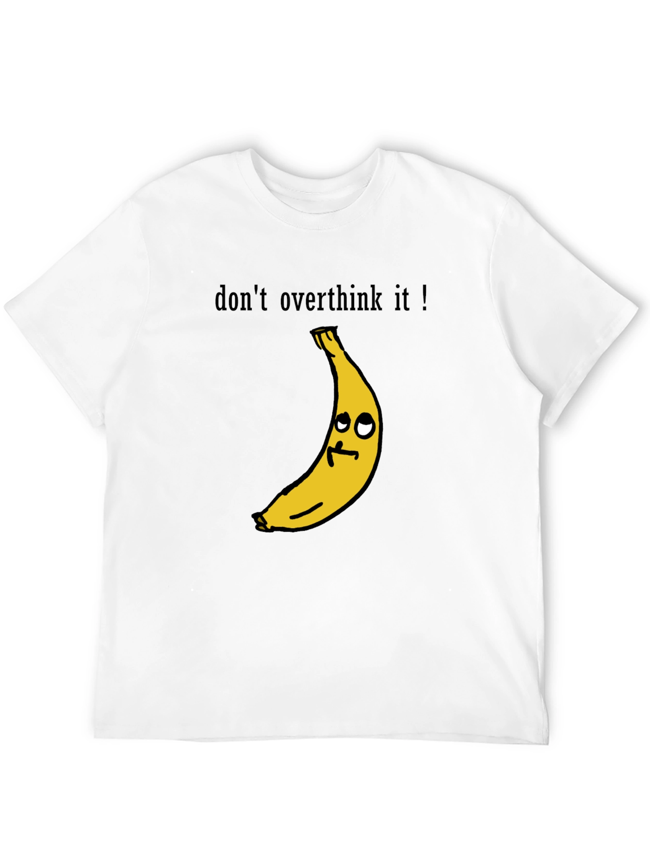 Black Funny Banana Graphic Tee - Don't Overthink It T-Shirt view 12