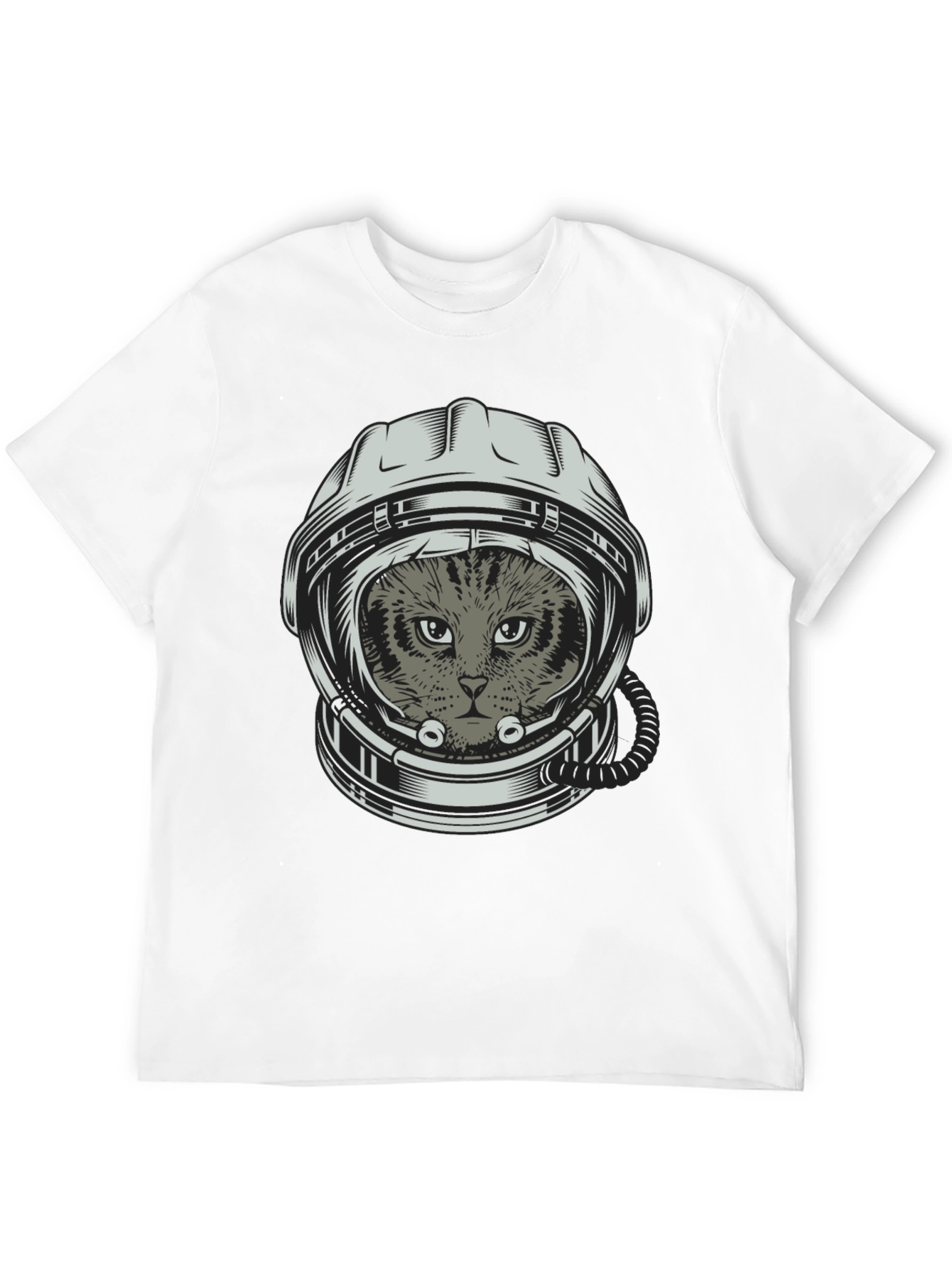 Black Cat Astronaut T-Shirt - Space Kitten Tee view 12