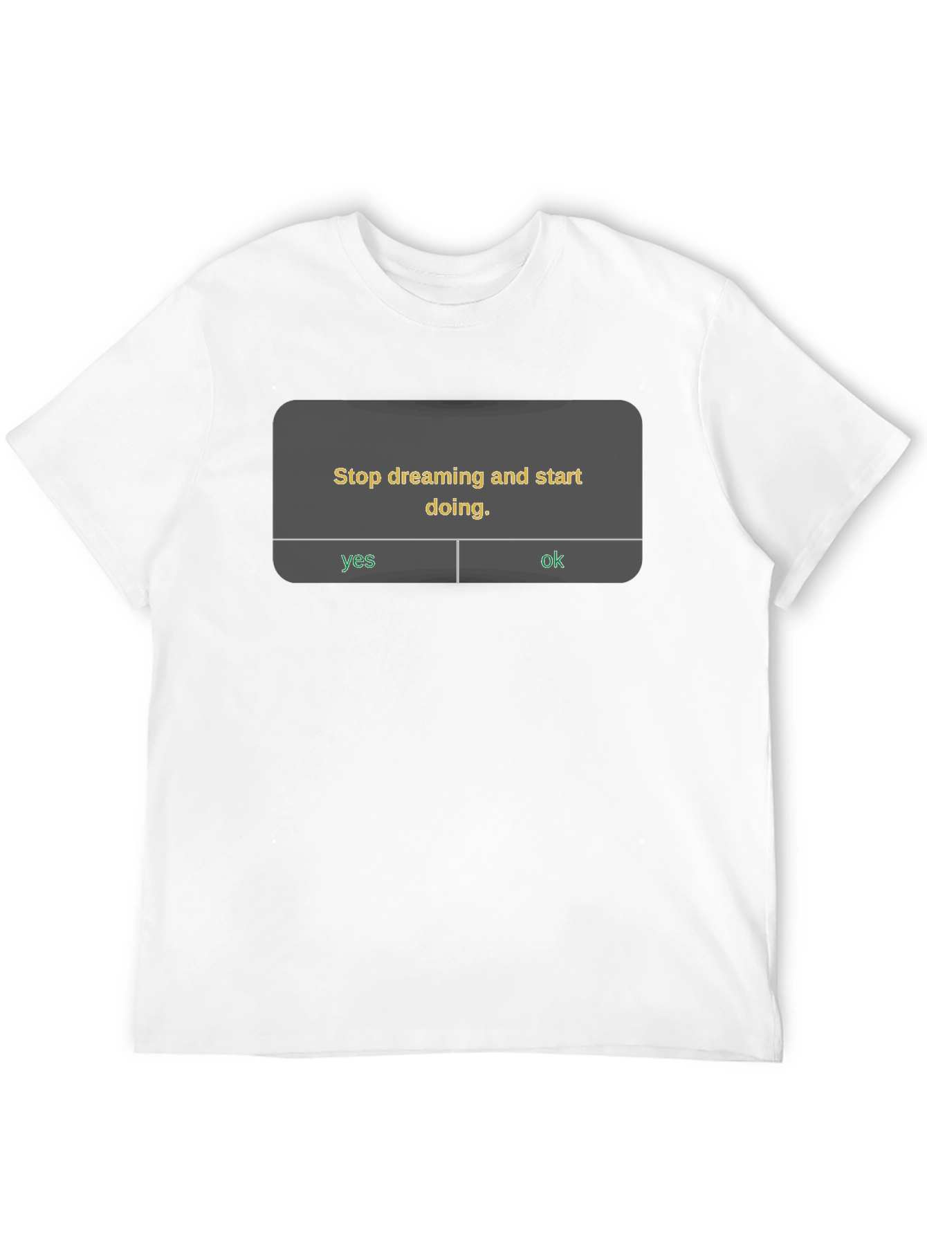 Black Stop Dreaming Start Doing T-Shirt - Motivational Tee view 12