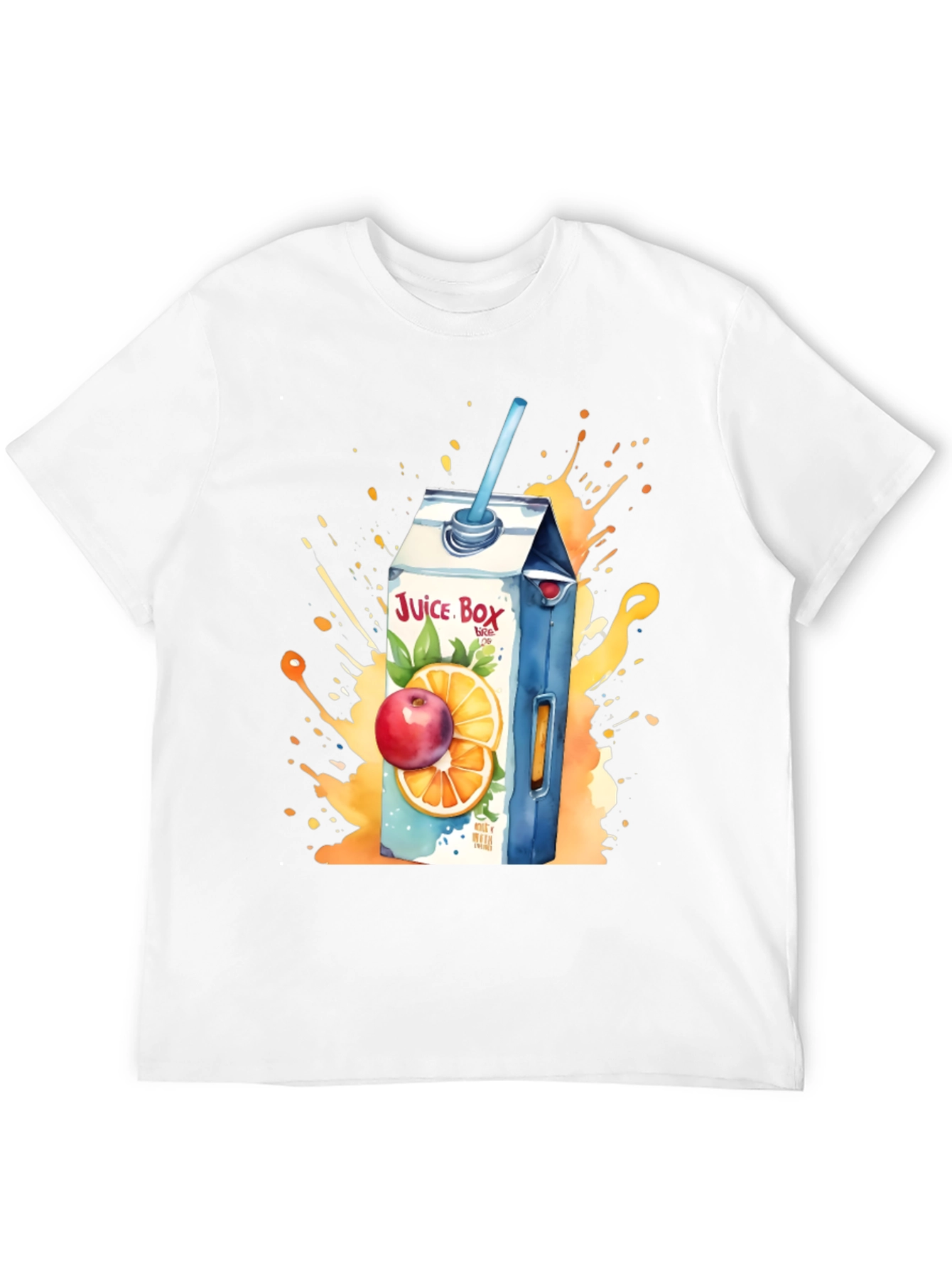 Black Juice Box T-Shirt: Fruit Splash Design view 12
