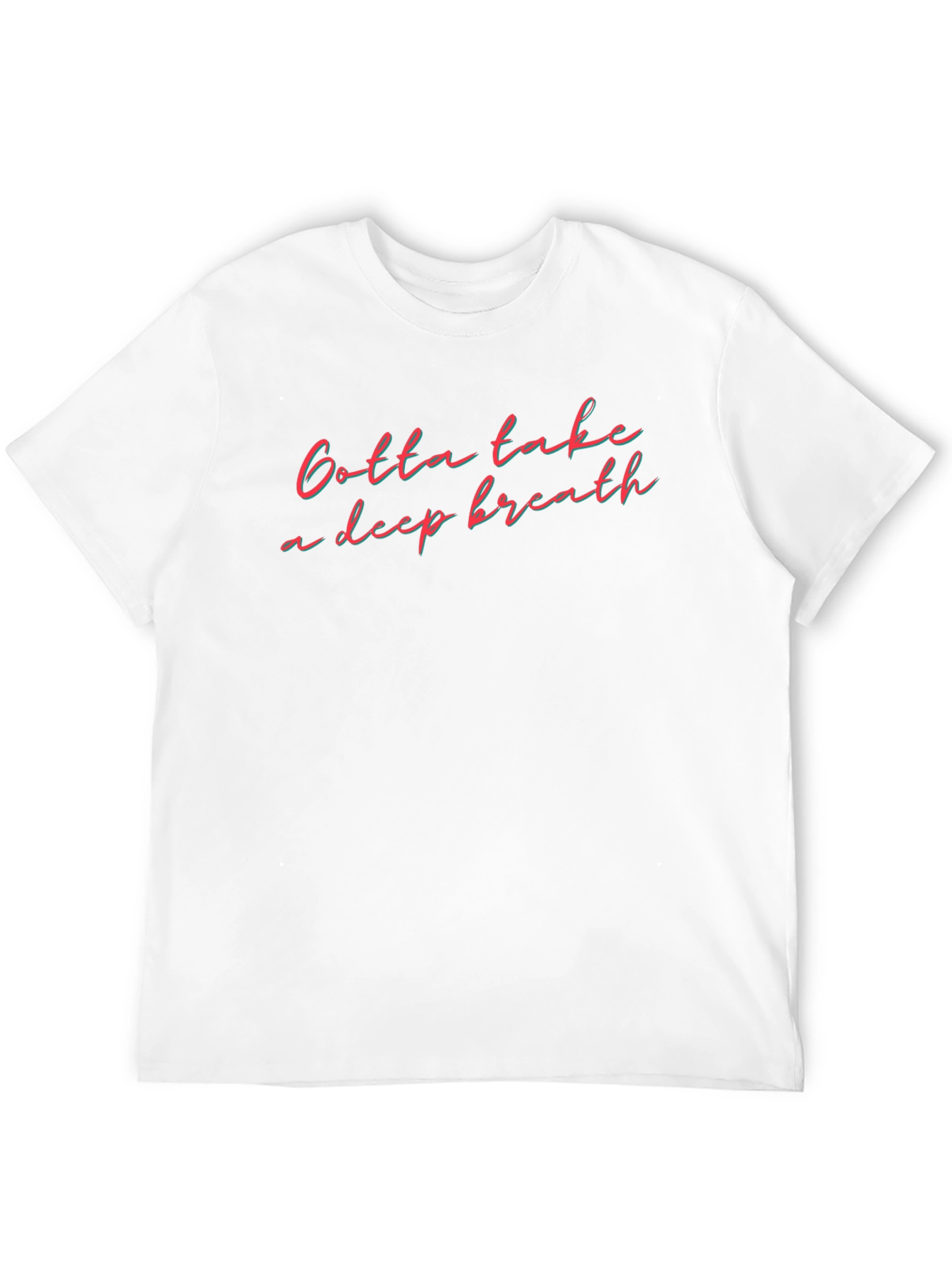 Black Gotta Take a Deep Breath Graphic Tee - Black Cotton Shirt view 12