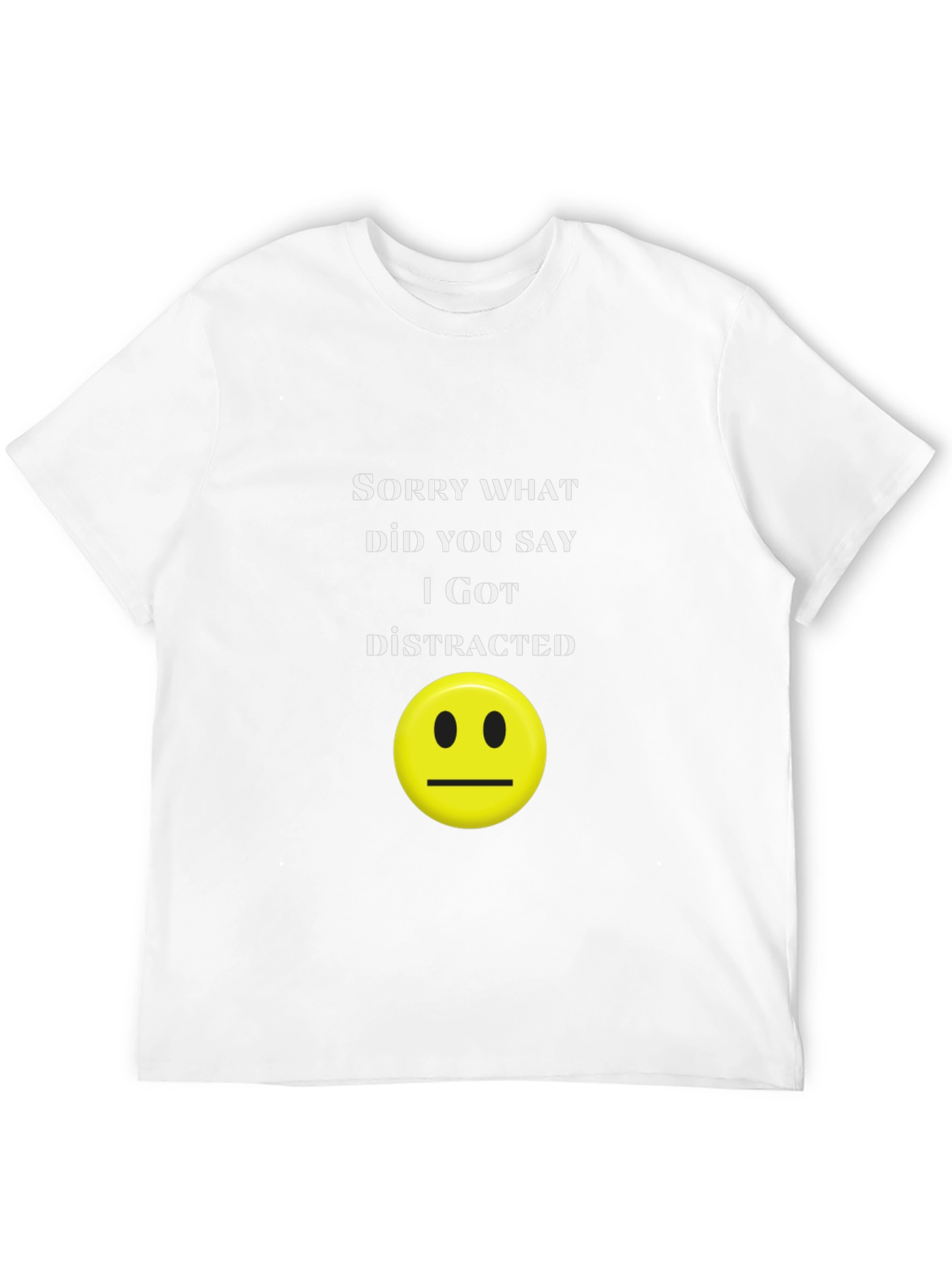 Black Funny Distracted Graphic Tee view 12