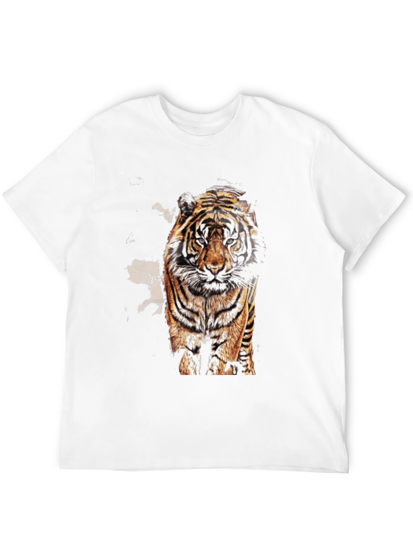 Black Tiger Graphic Print Black T-Shirt view 12