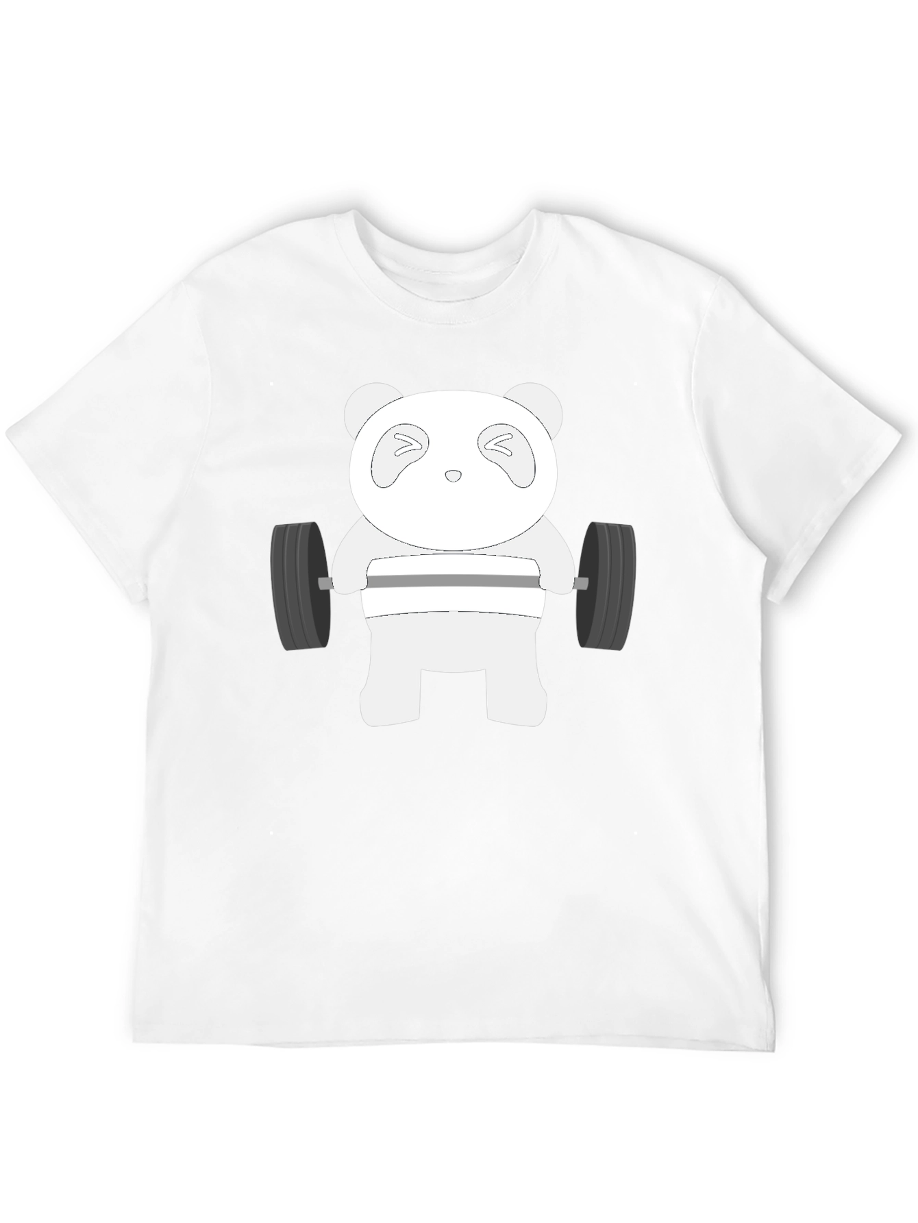 Black Weightlifting Panda T-Shirt - Black view 12