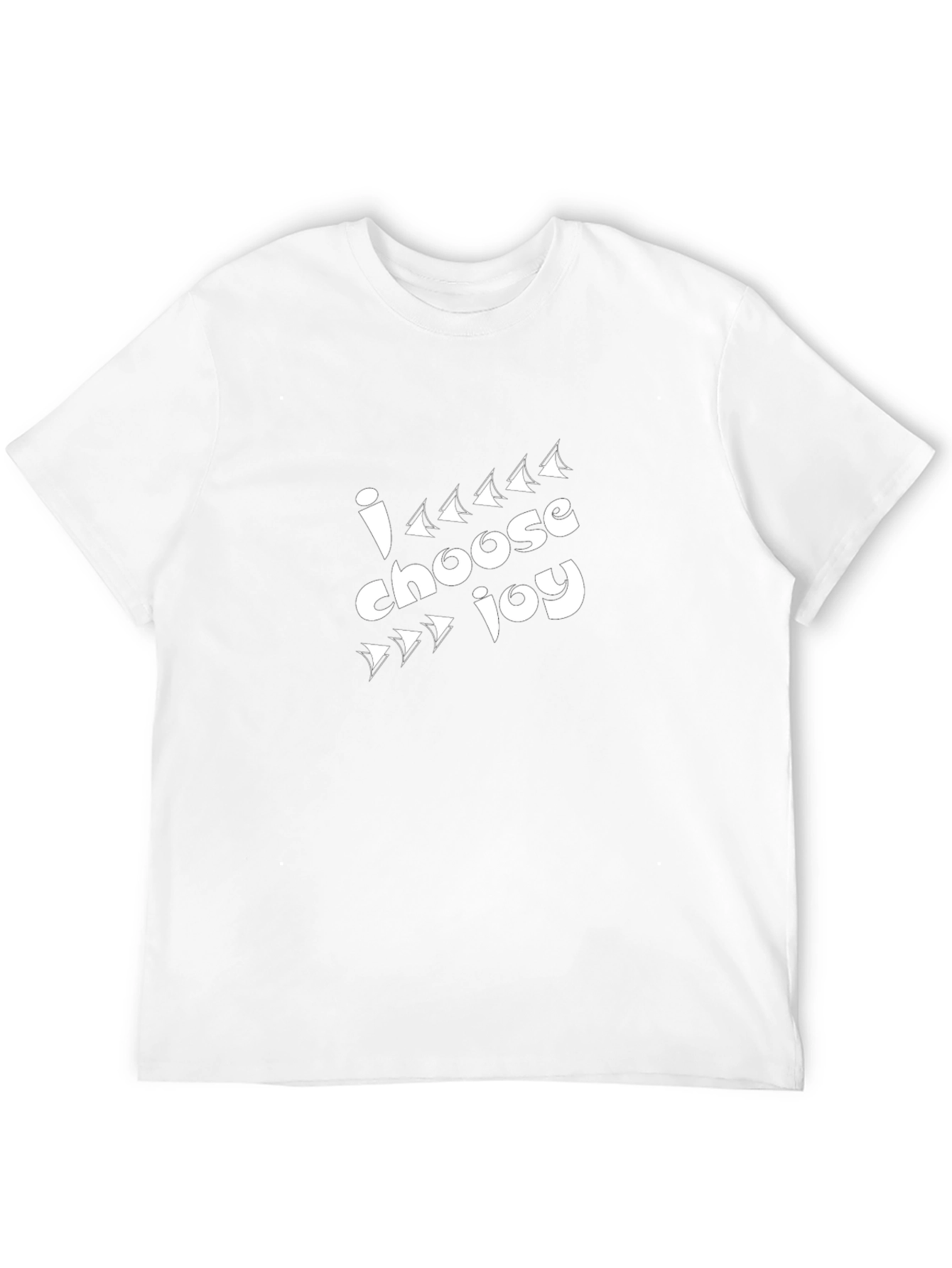 Black I Choose Joy Black T-Shirt - Inspiring Graphic Tee view 12