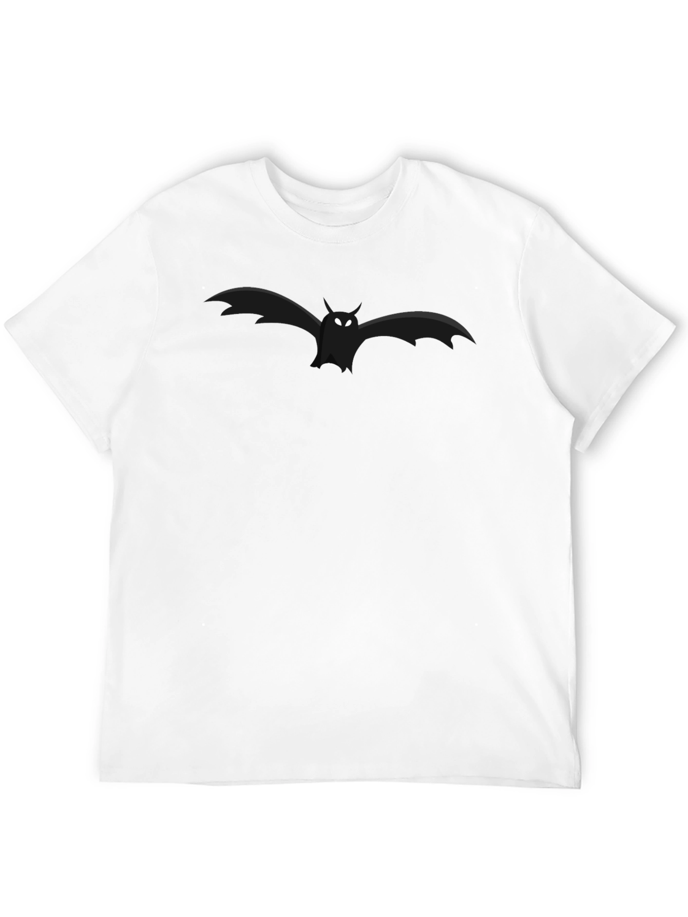Black Bat Graphic Black T-Shirt - Men's Short Sleeve Tee view 12