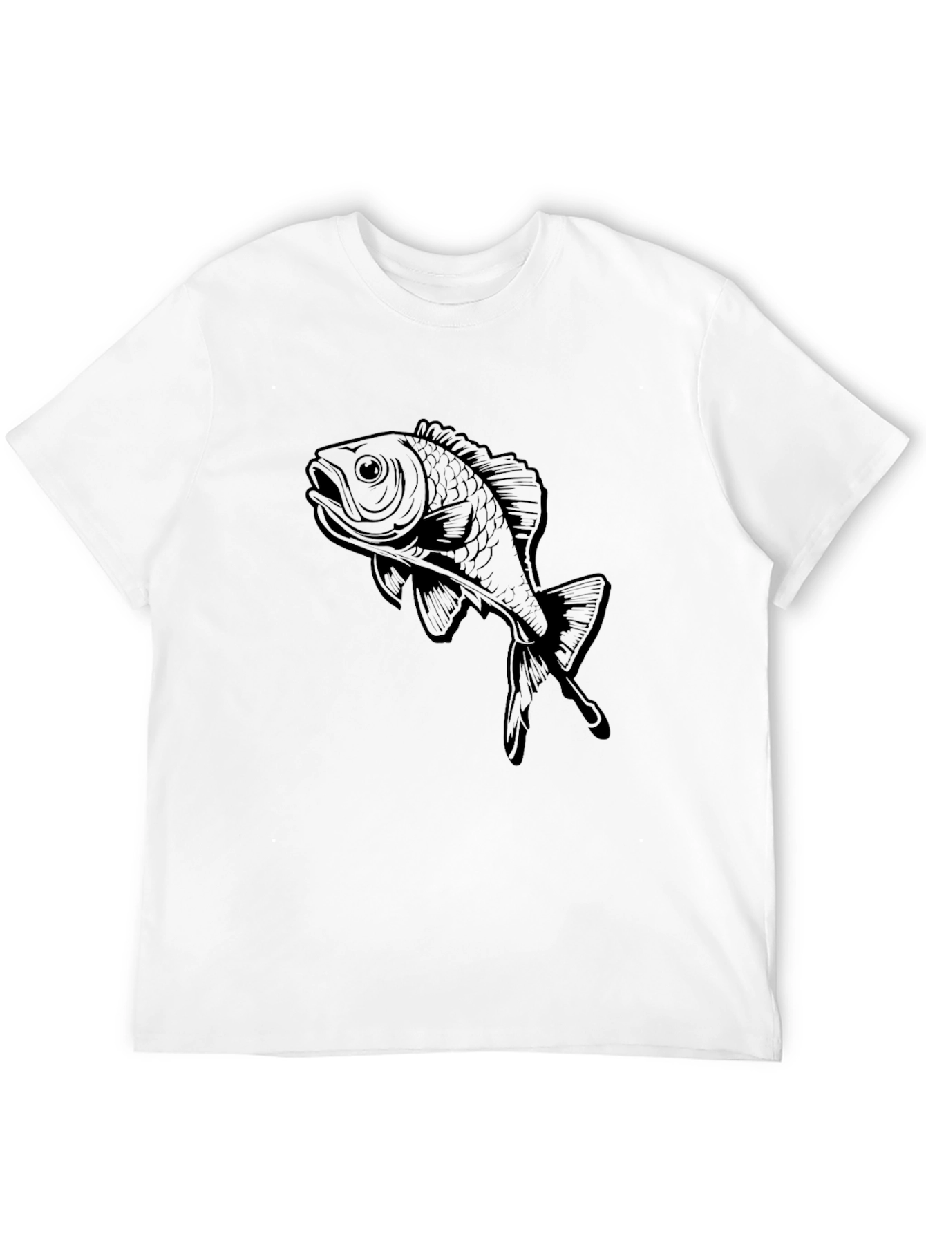 Black Black Fish Graphic Tee - Stylish Casual Wear view 12