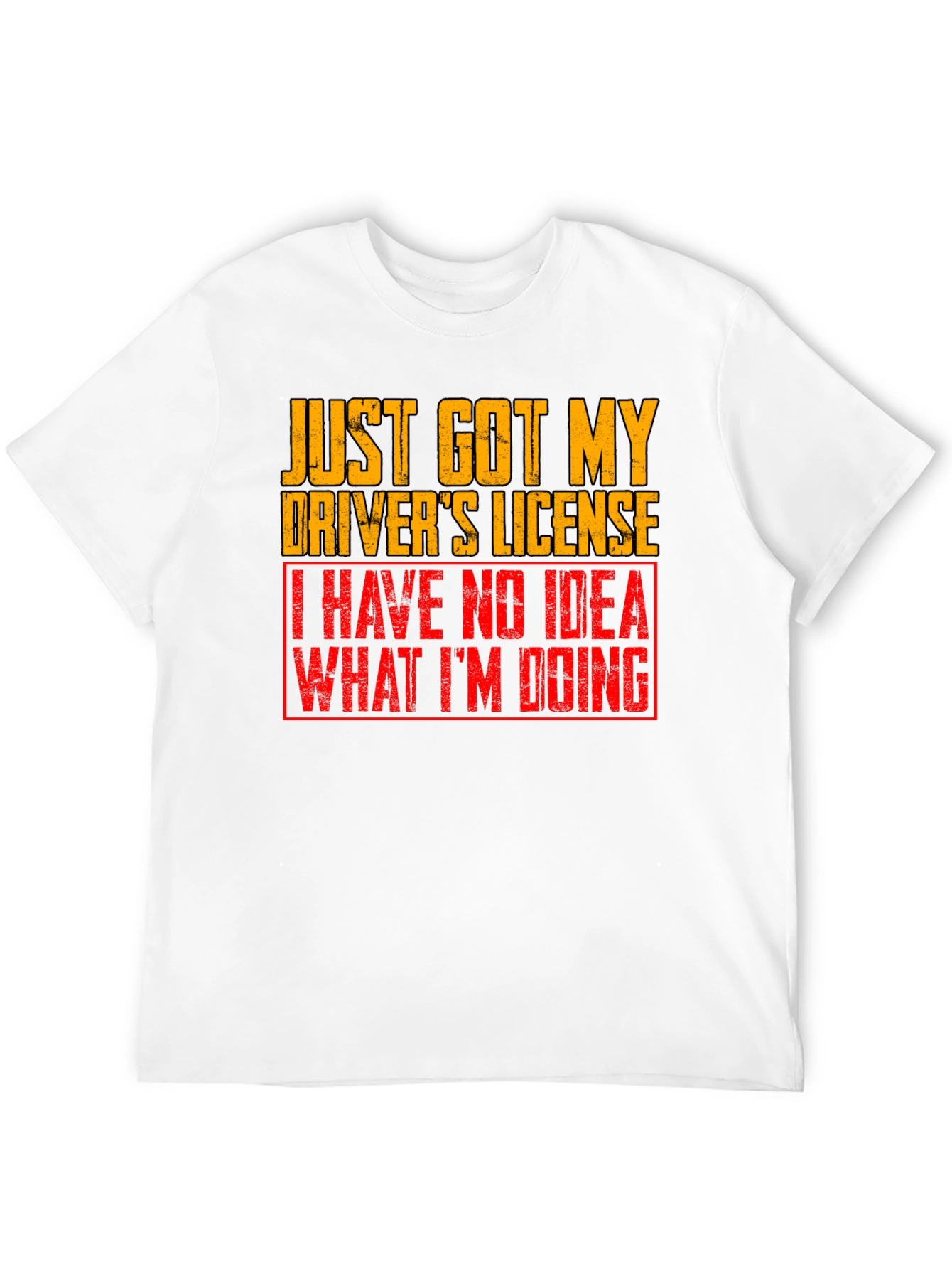 Black Funny Driver's License Graphic T-Shirt view 12