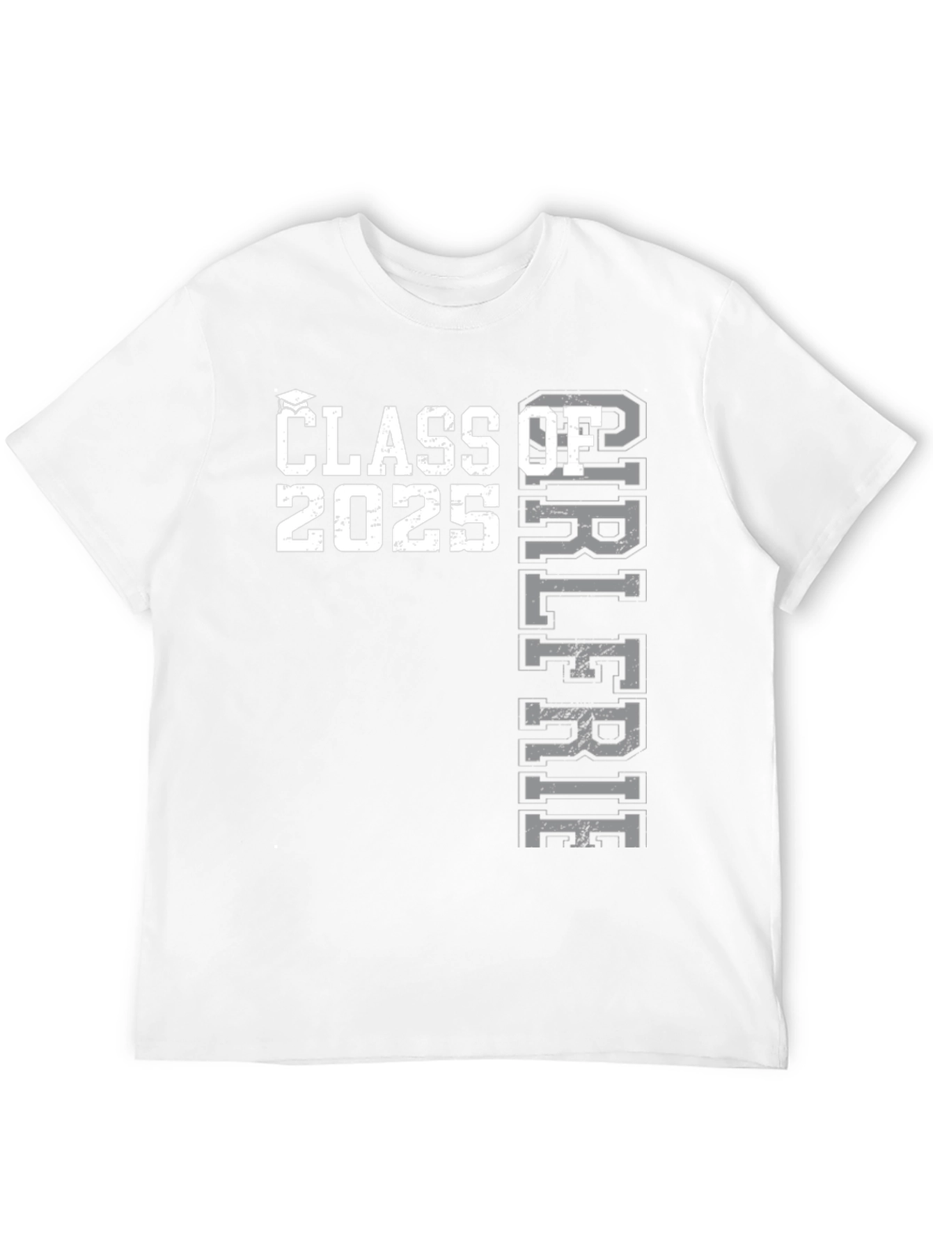 Black Class of 2025 Girlfriend T-Shirt view 12