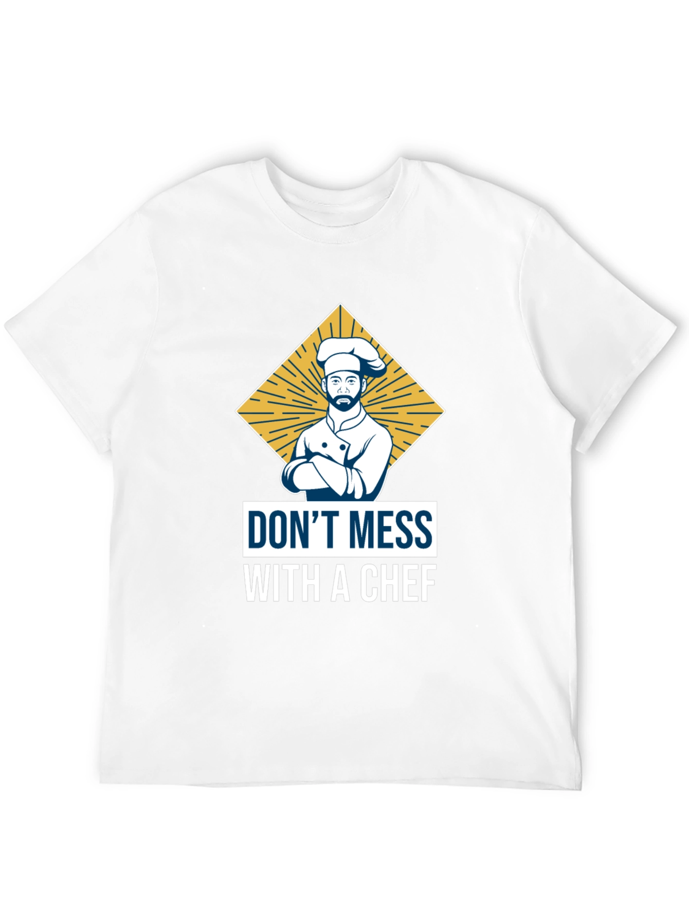 Black Don't Mess with a Chef T-Shirt view 12