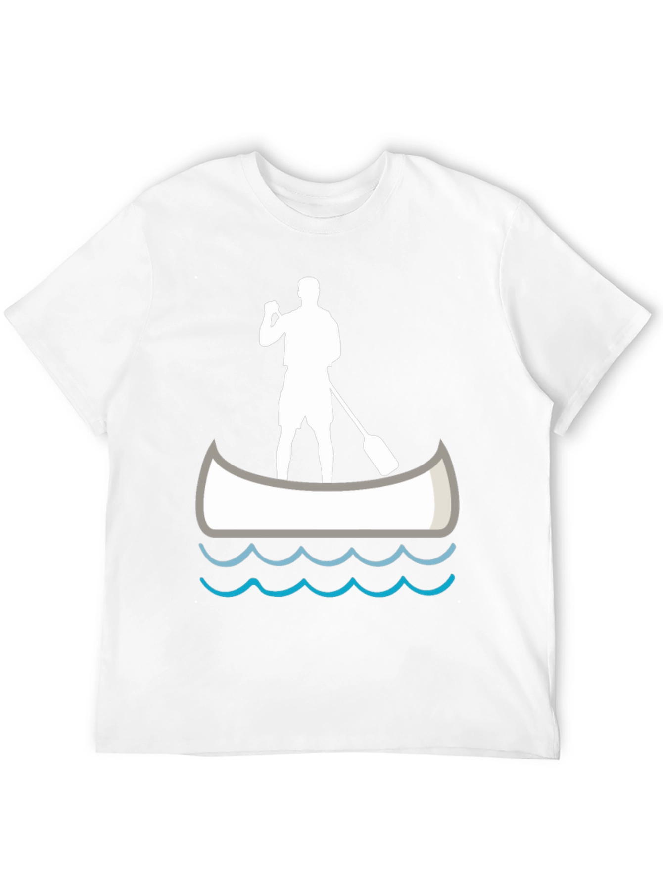 Black Paddle Boarder T-Shirt - Black Graphic Tee view 12