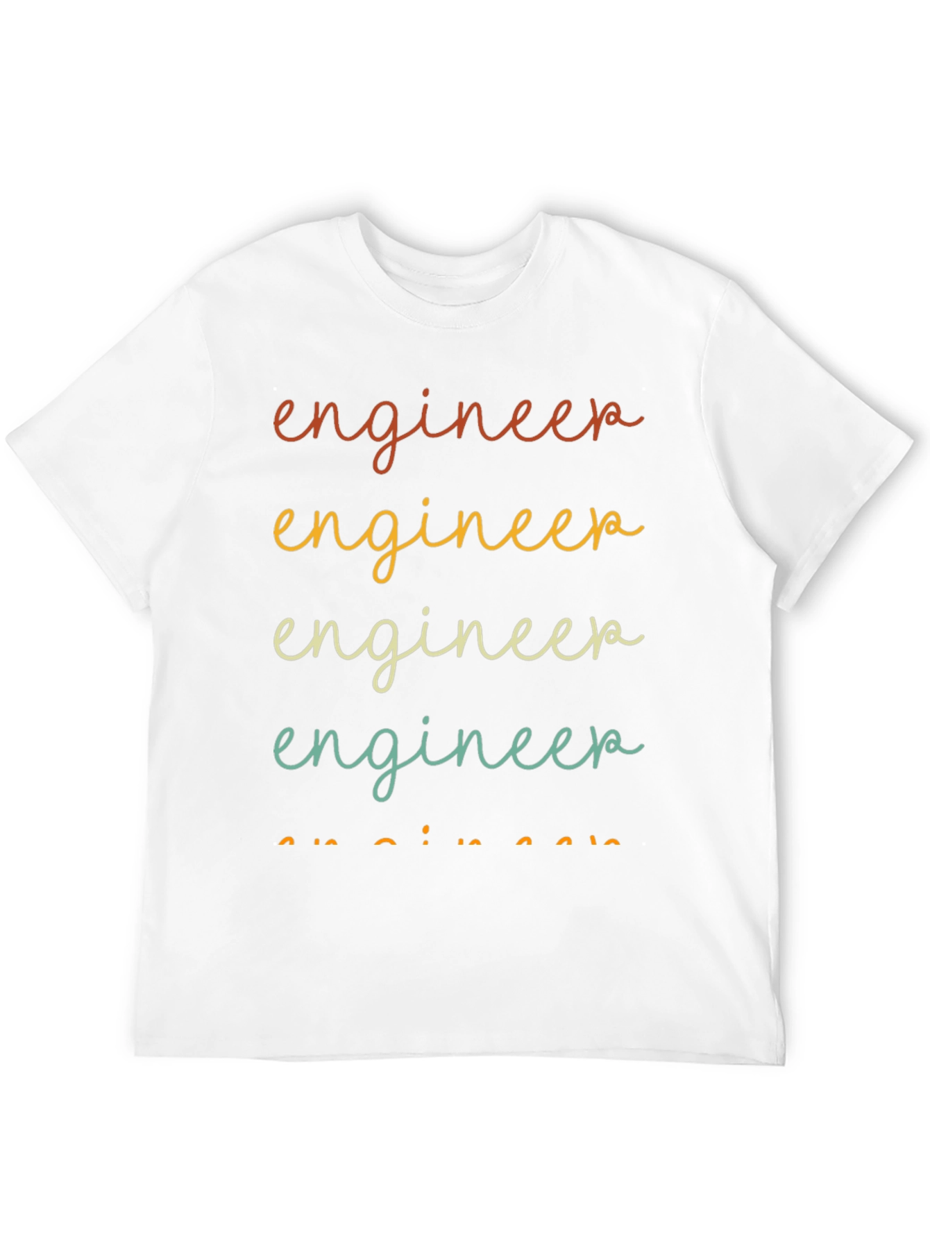 Black Engineer Retro Style Graphic Tee view 12