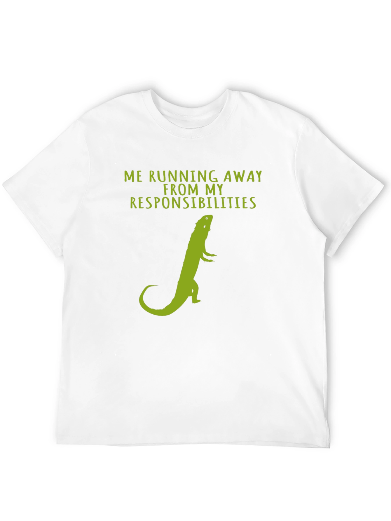 Black Running Away From Responsibilities Graphic Tee view 12