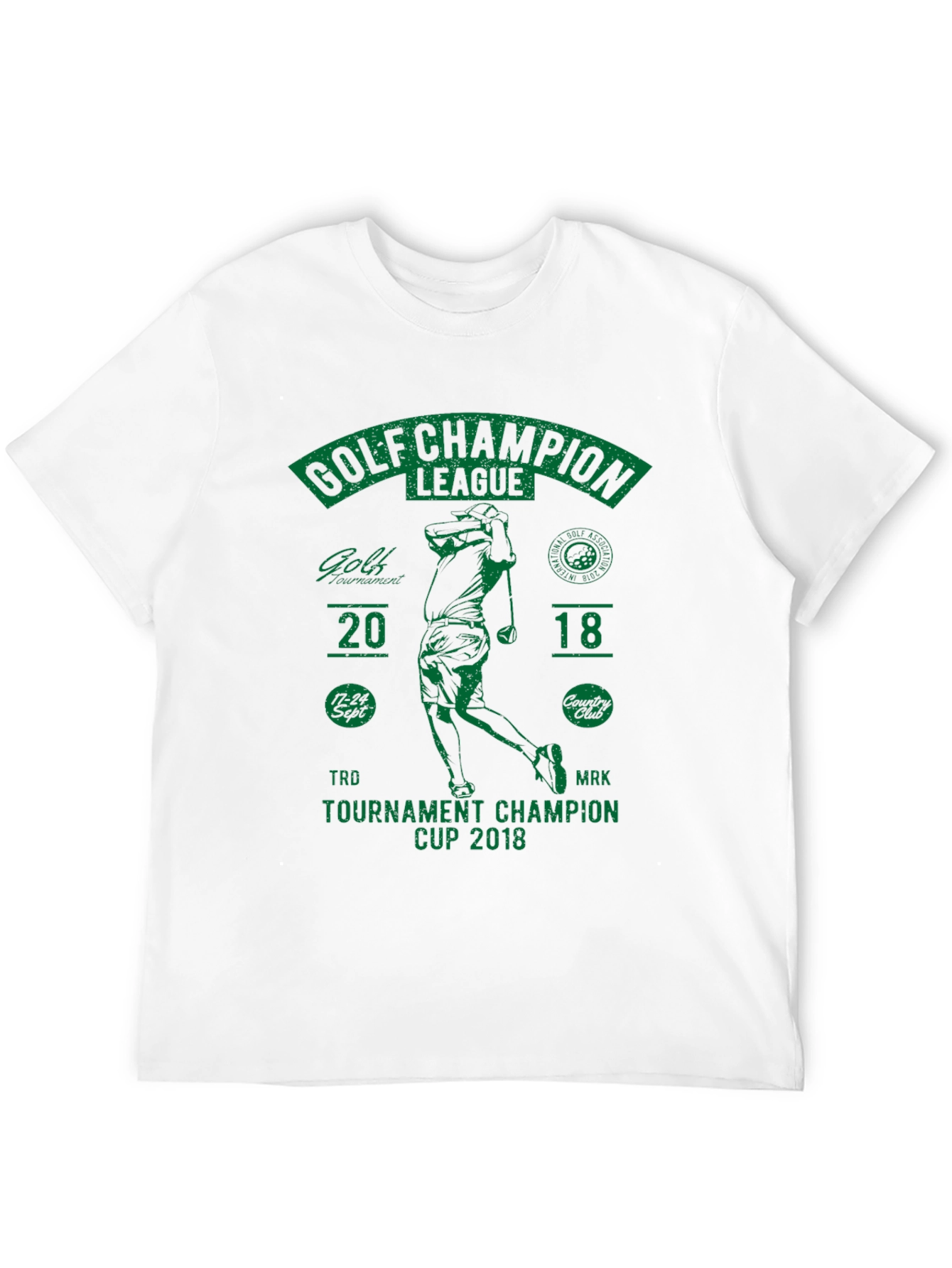 Black Golf Champion League T-Shirt view 12