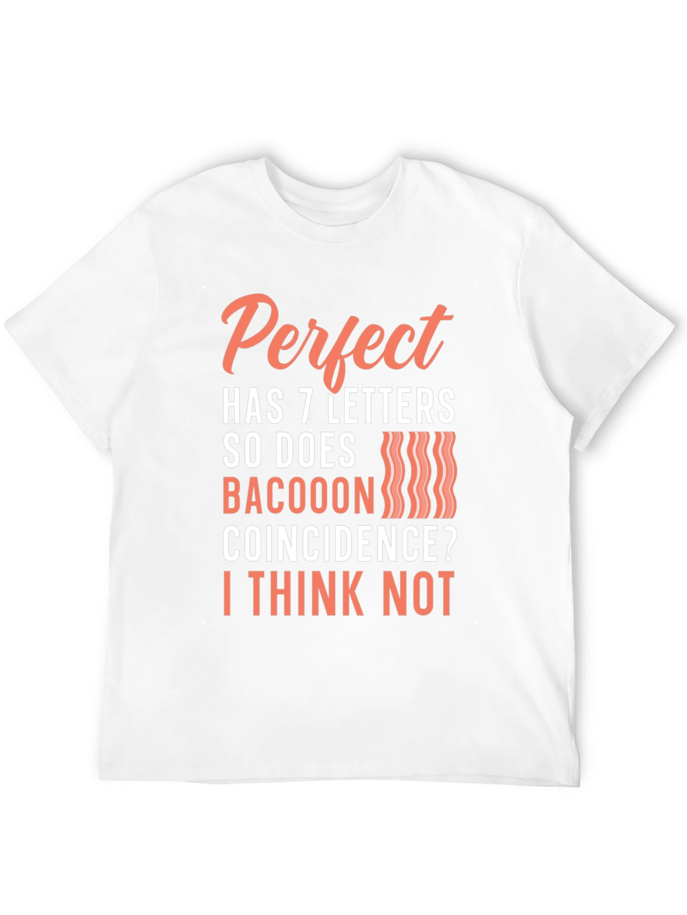 Black Perfect Bacoon Funny T-Shirt view 12