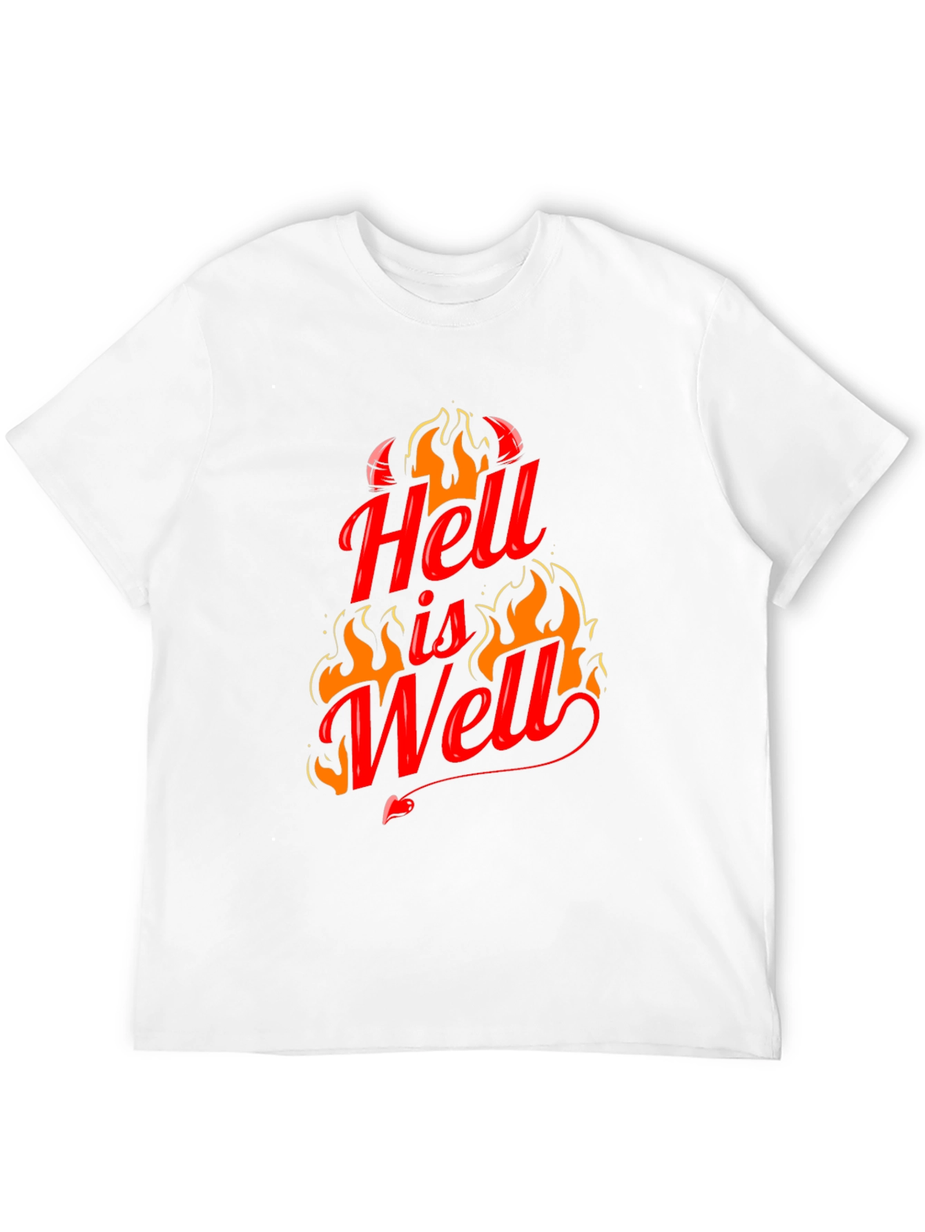 Black Hell is Well Graphic T-Shirt - Black view 12