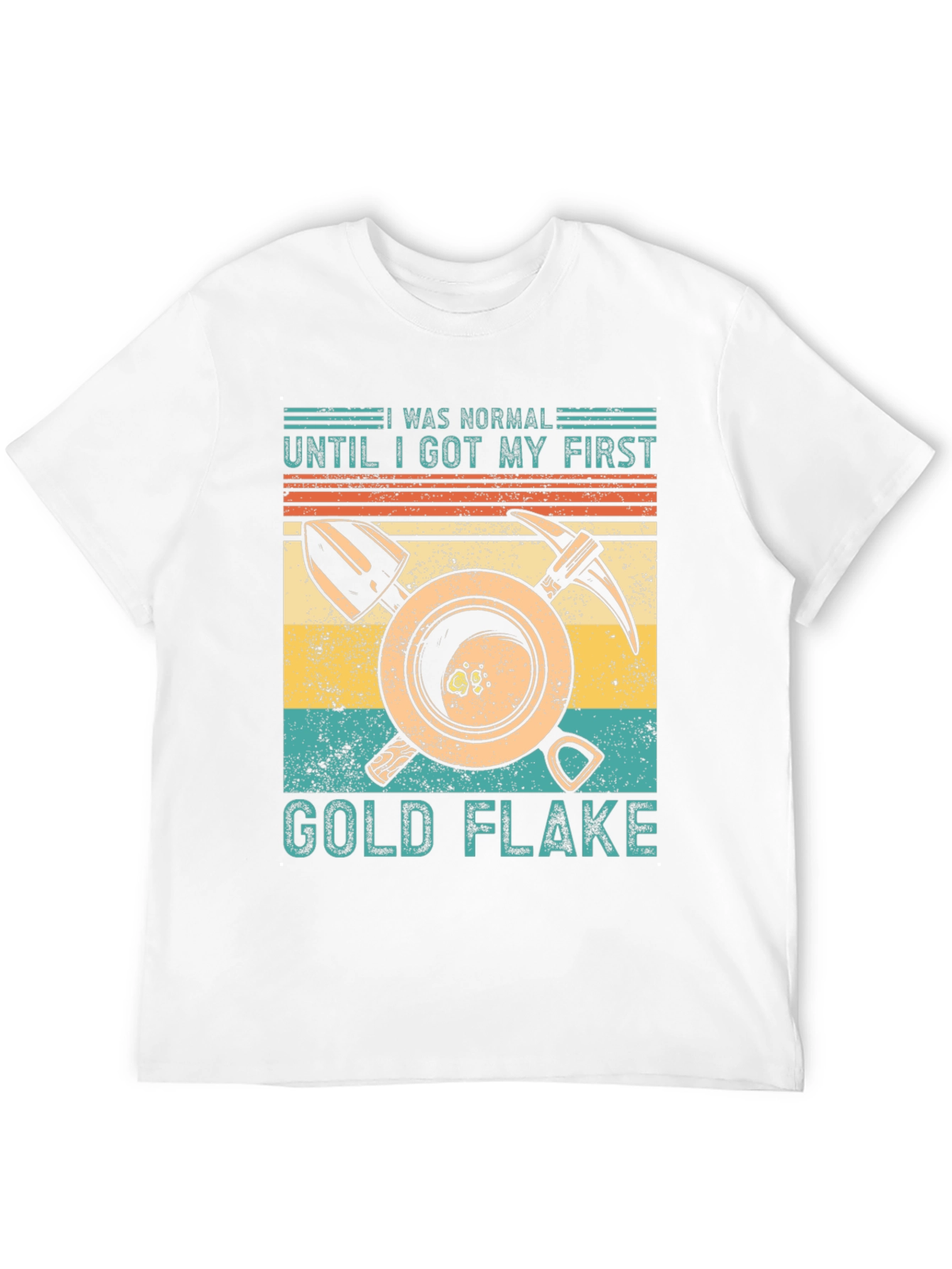 Black Gold Flake Prospecting T-Shirt view 12